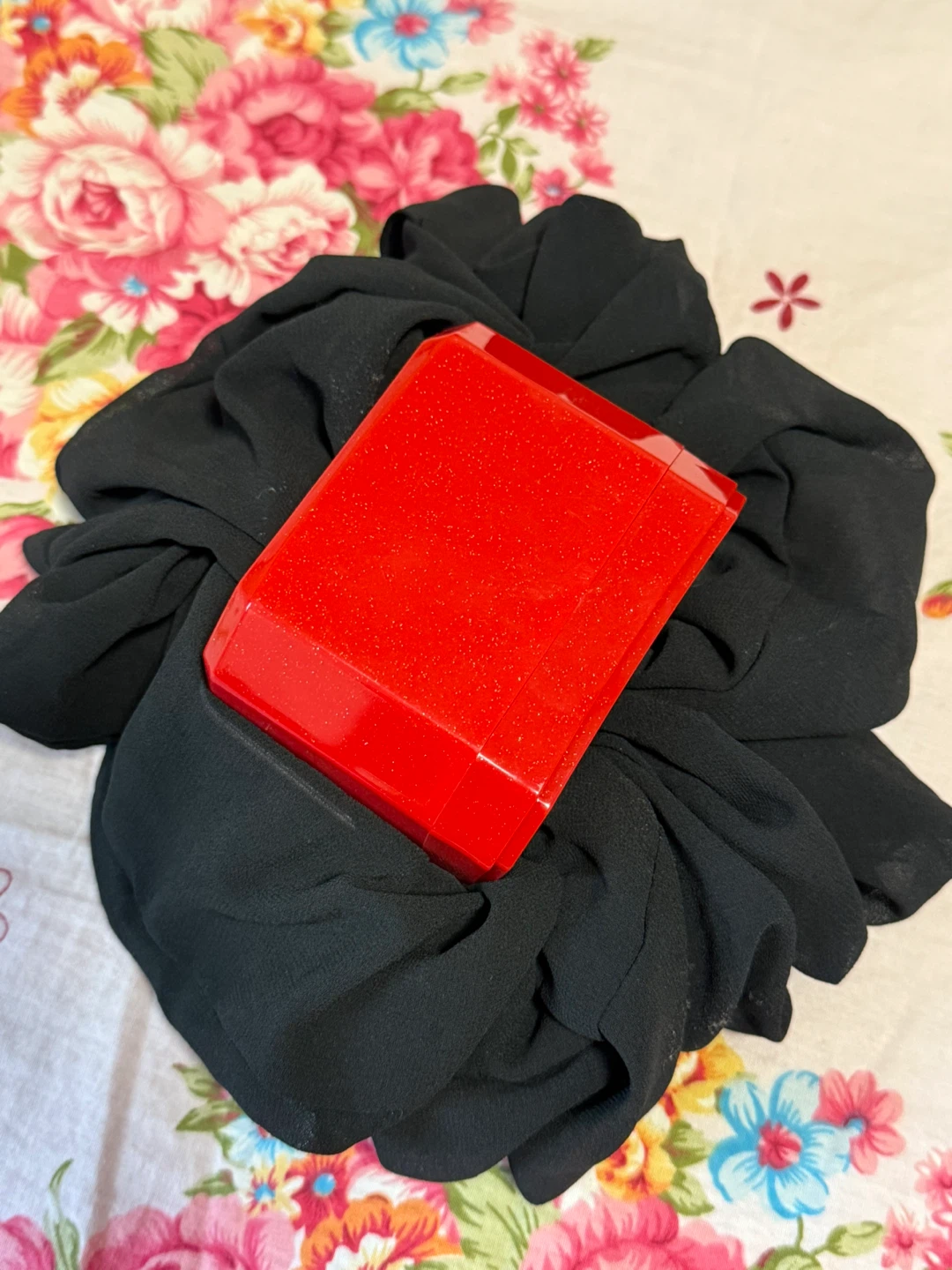 Large Black Chiffon Scrunchie - photo 4