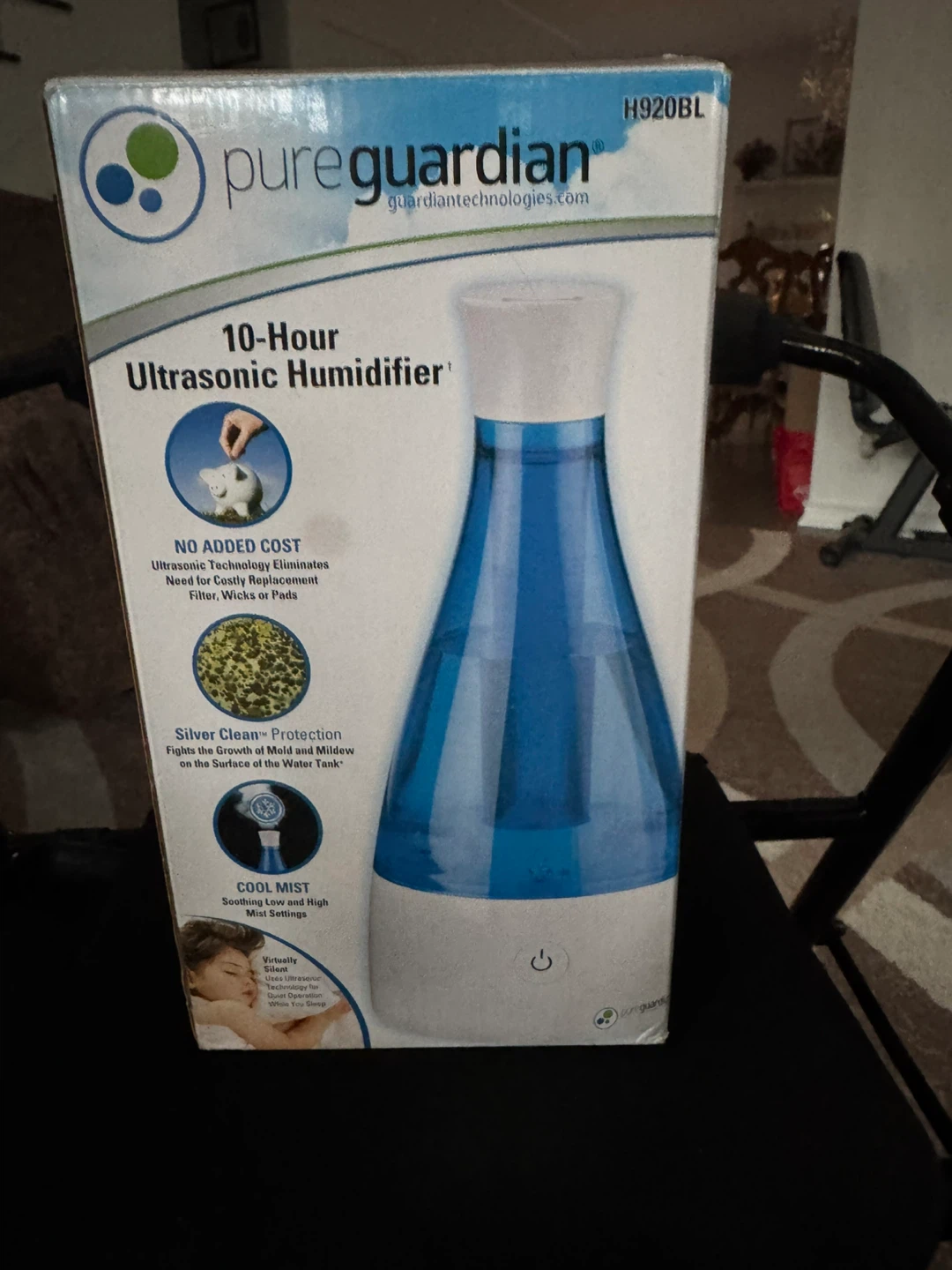 PureGuardian 10-Hour Ultrasonic Humidifier H920BL