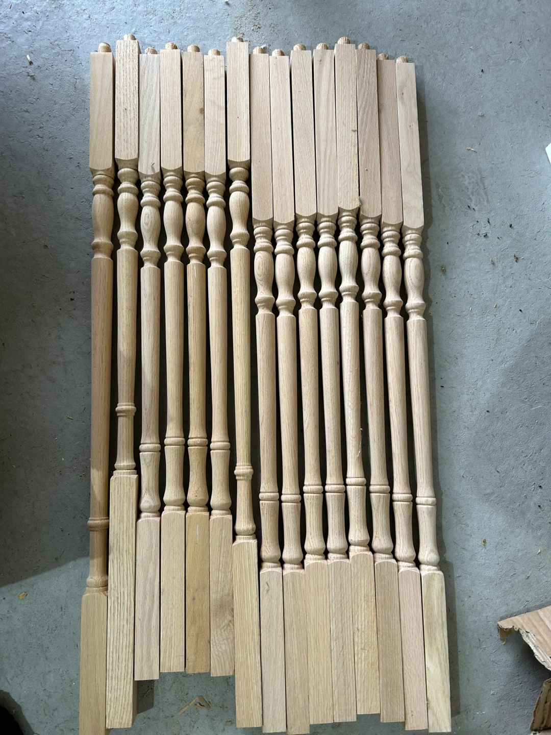 Wooden Balusters (13 Pieces)