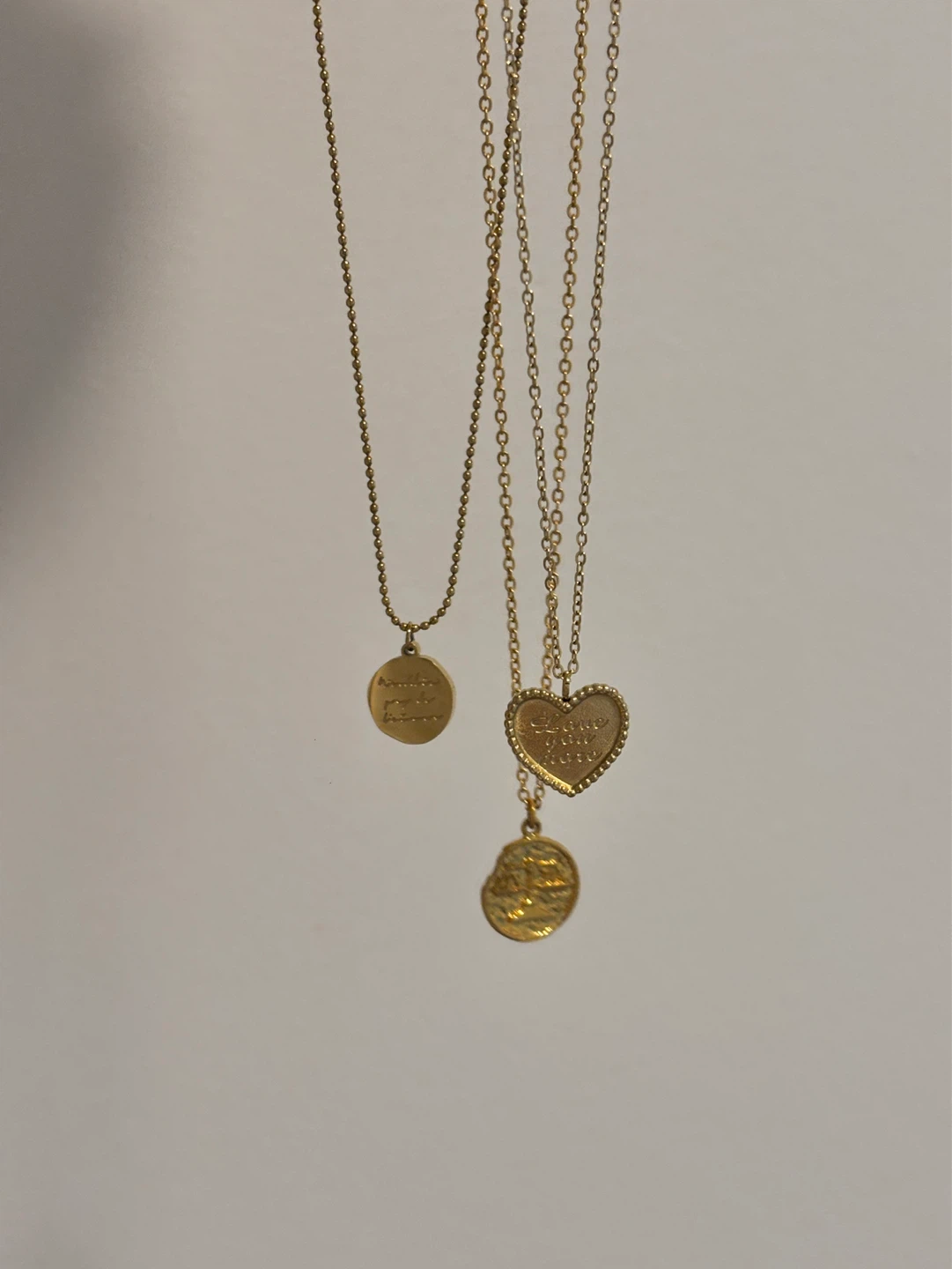 Gold Tone Layered Necklaces Set - photo 2