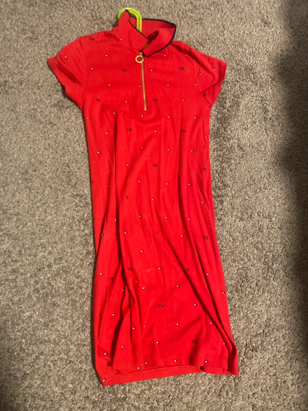 Tommy Hilfiger Red All-Over Logo Dress