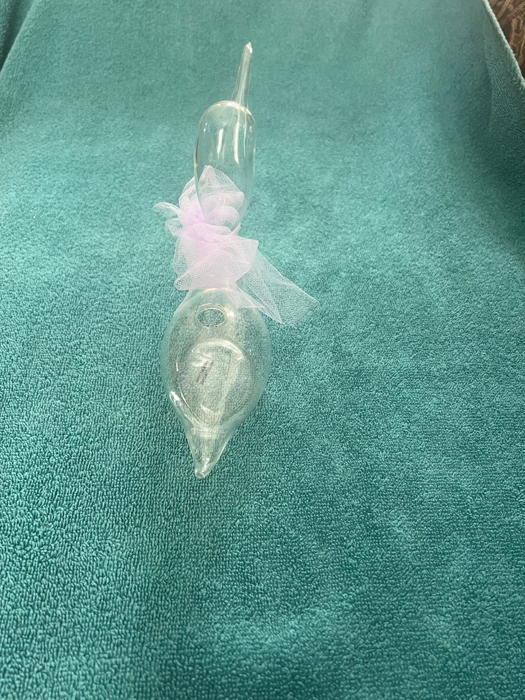 Clear Glass Swan Single Flower Vase - photo 3