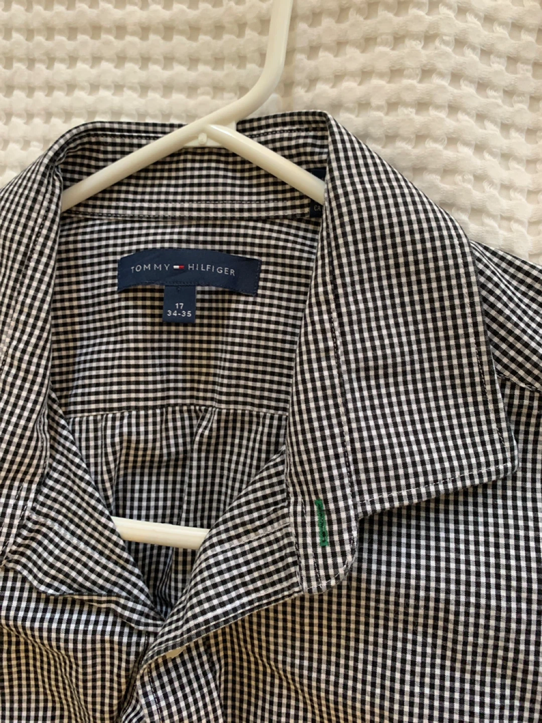Multiple men shirts Tommy Hilfiger Gingham Dress Shirt - Size 17 - photo 2