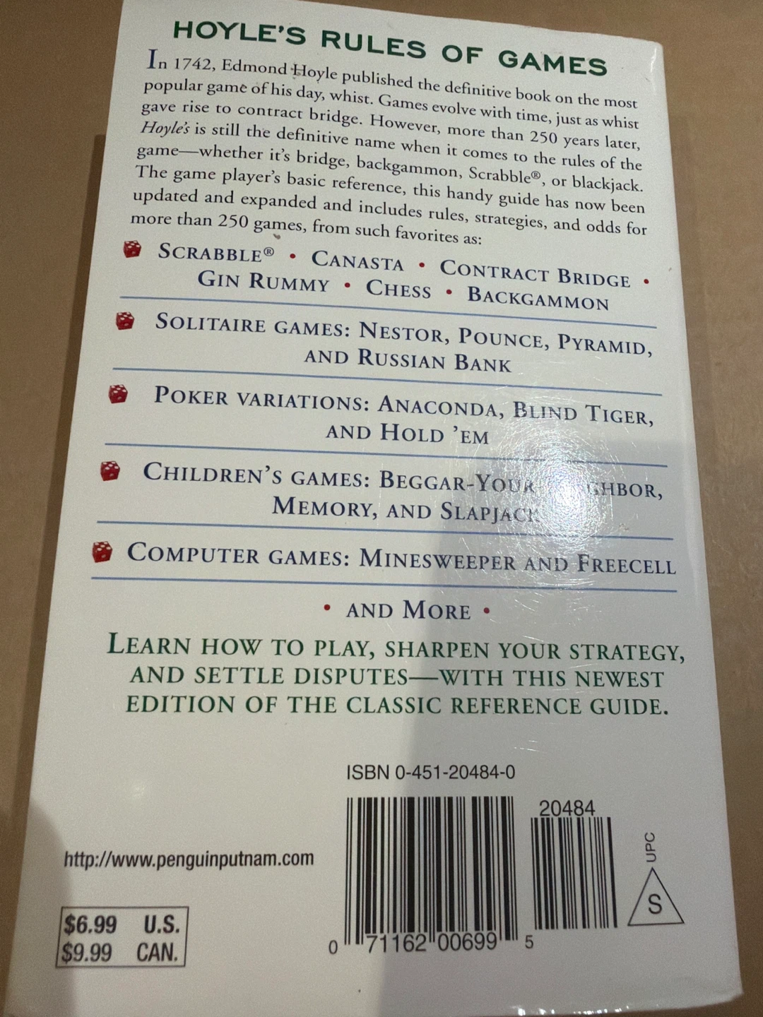 Hoyle's Rules of Games Book - Third Revised and Updated Edition - photo 2