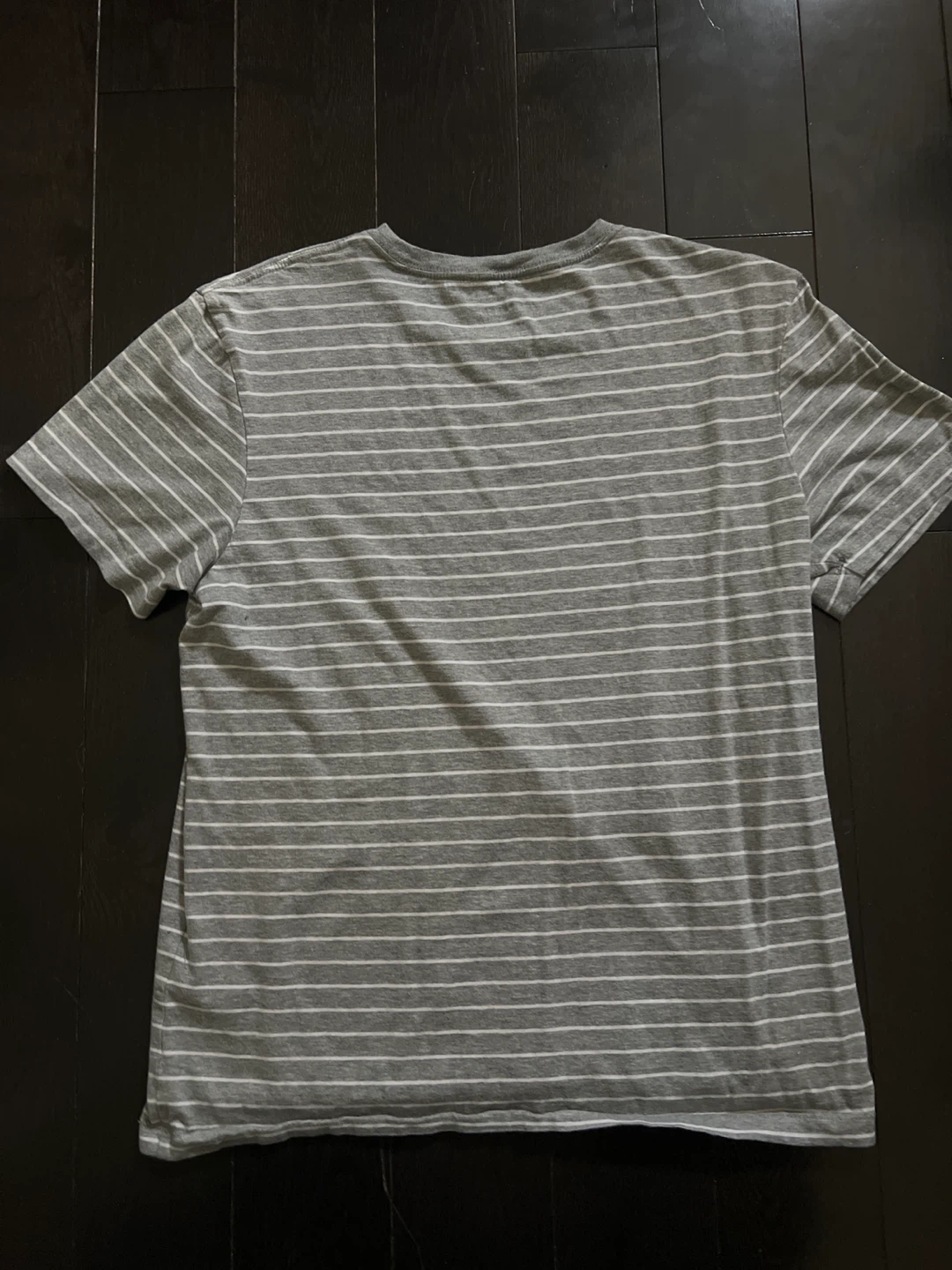 Grey & White Striped T-Shirt - photo 2