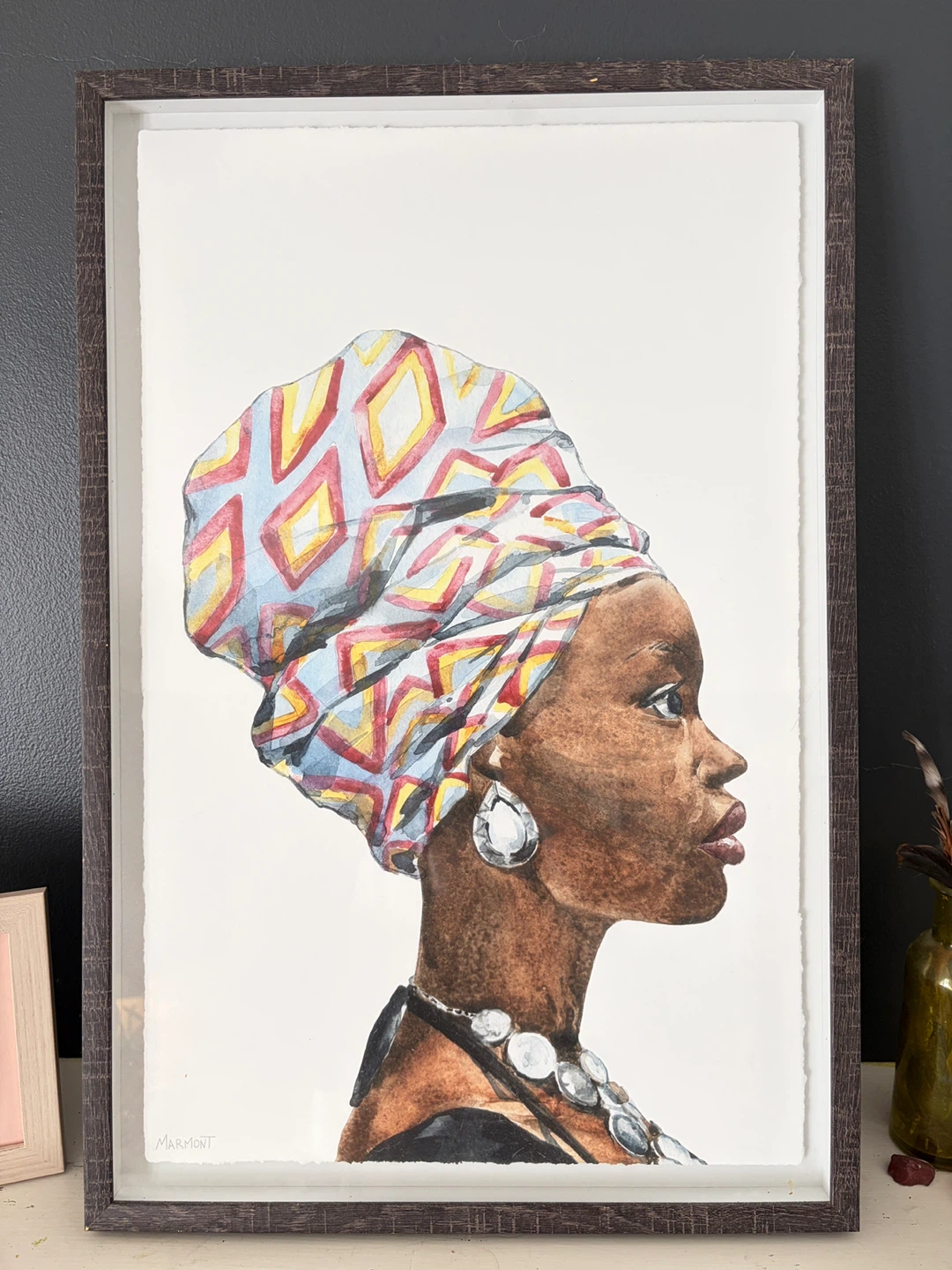 Framed Print - Watercolor Portrait