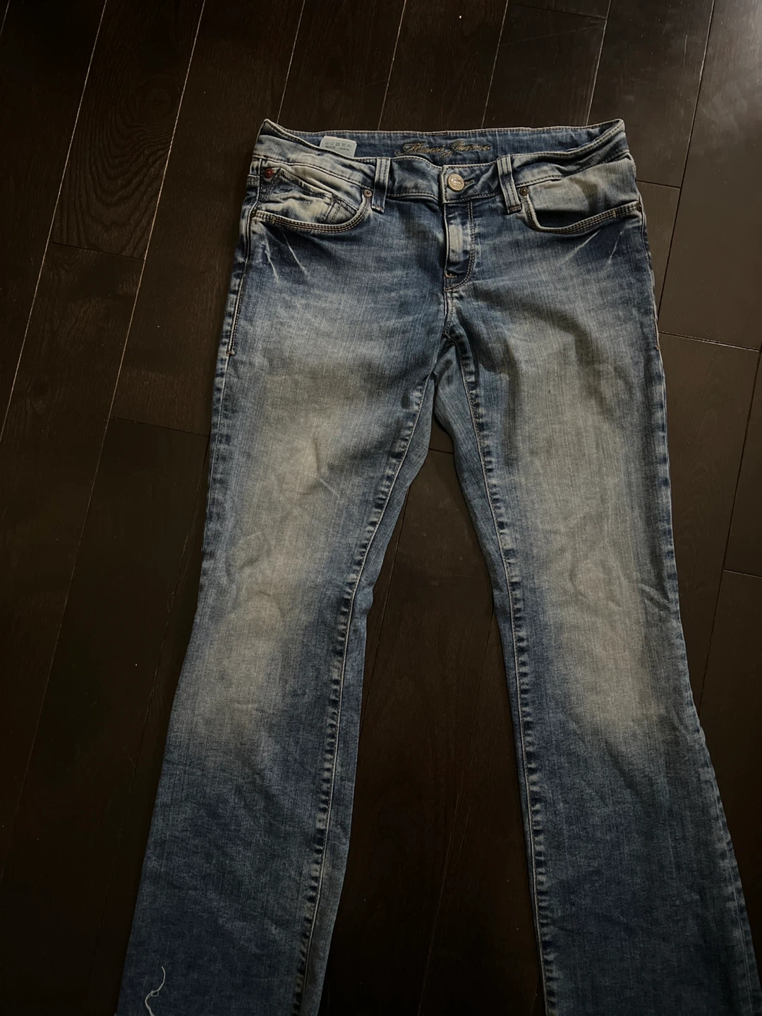 Mavi light wash flare denim Jeans