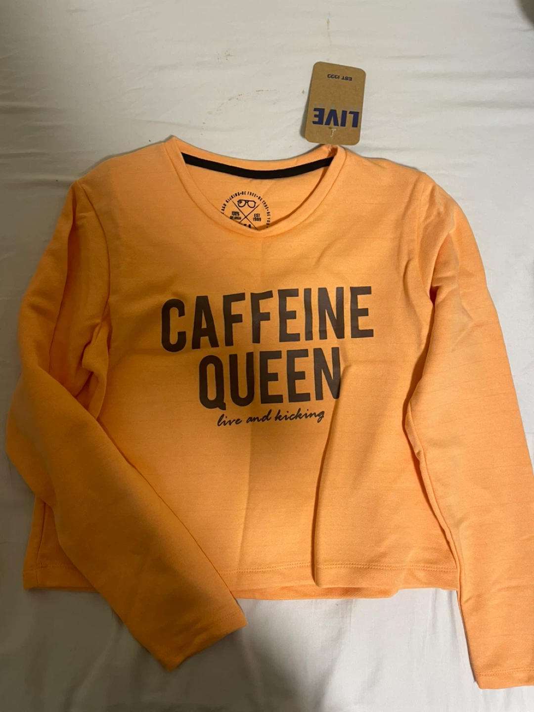LIVE "Caffeine Queen" Long Sleeve Top
