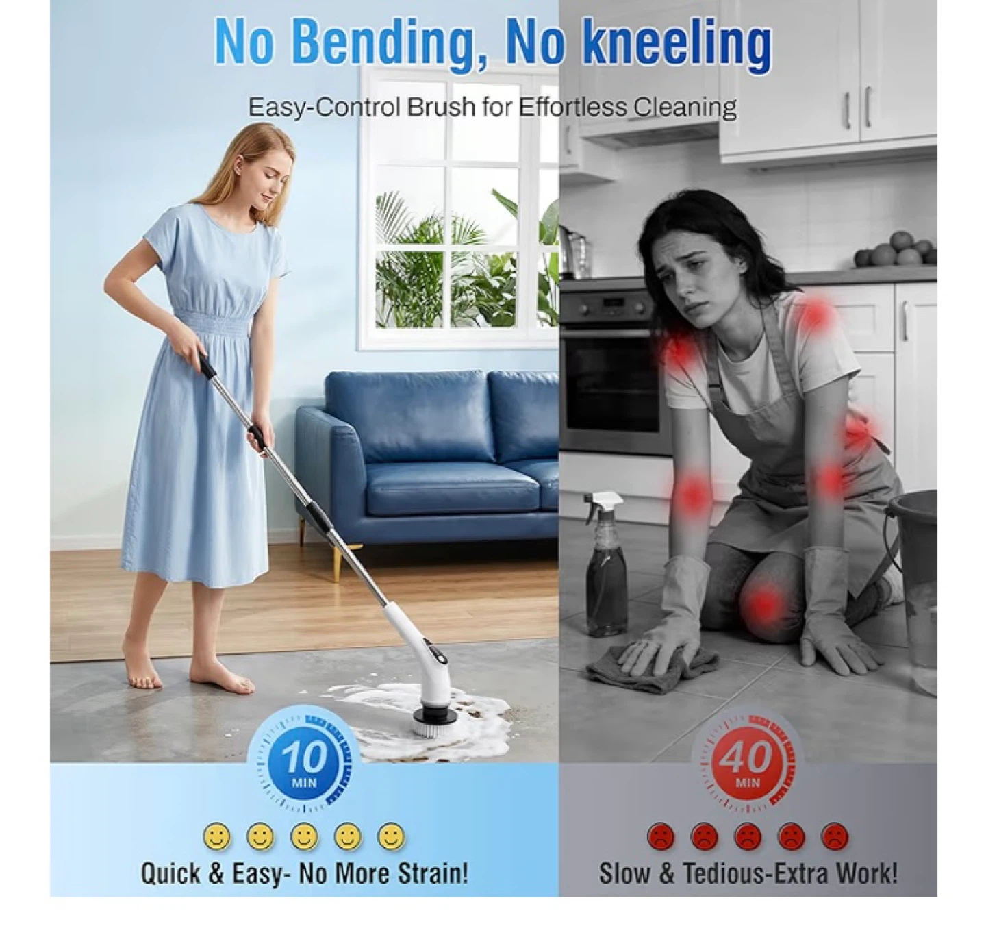 Electric Spin Scrubber - Adjustable Handle - photo 2