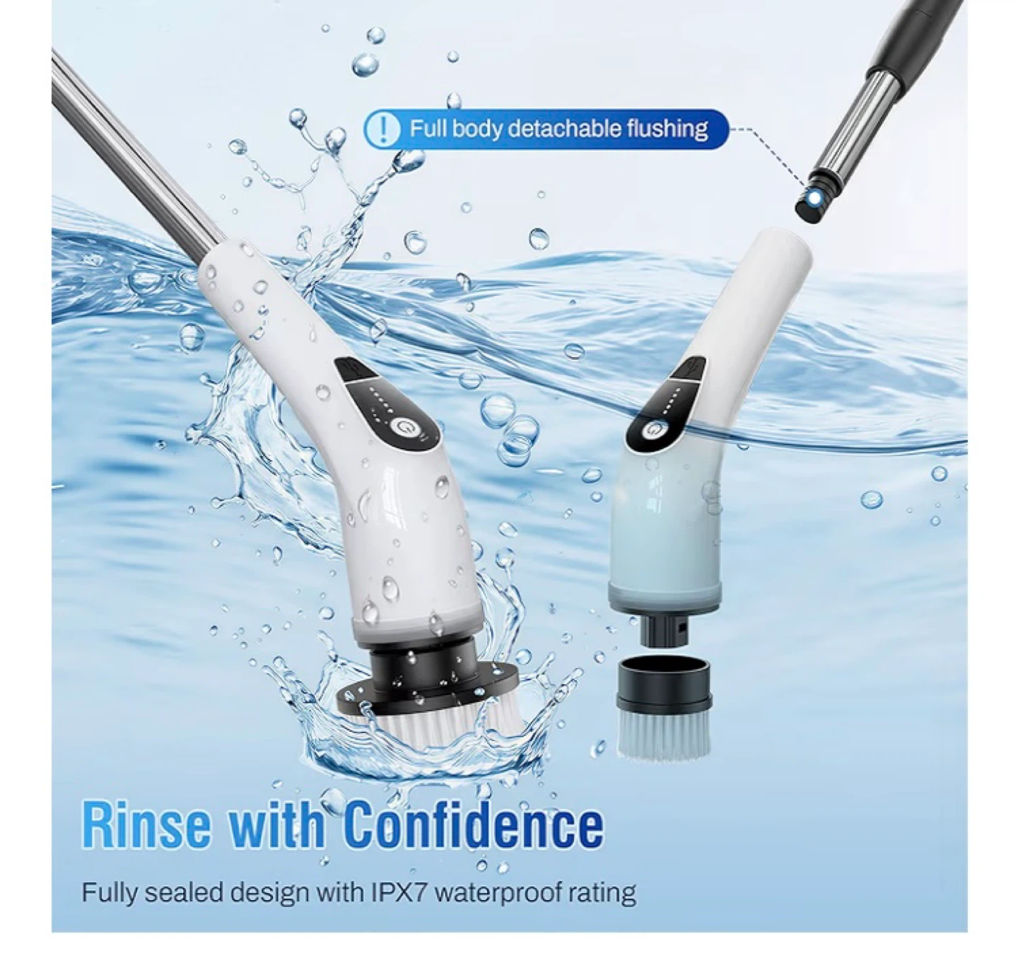 Electric Spin Scrubber - Adjustable Handle - photo 5