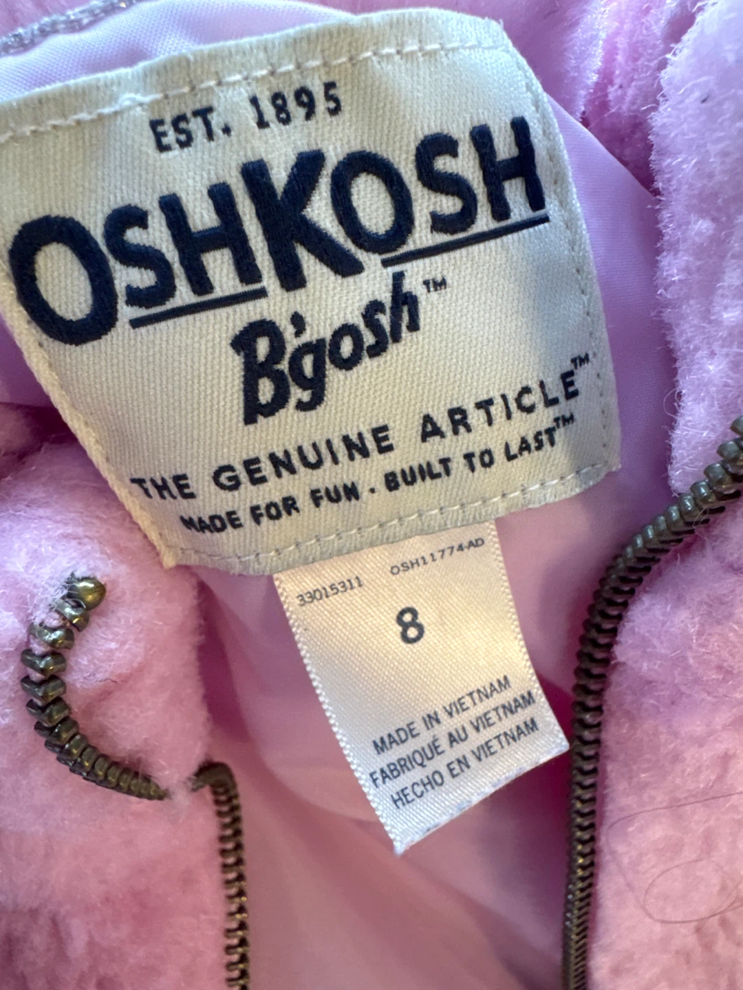OshKosh B'gosh Pink Fleece Vest - photo 2