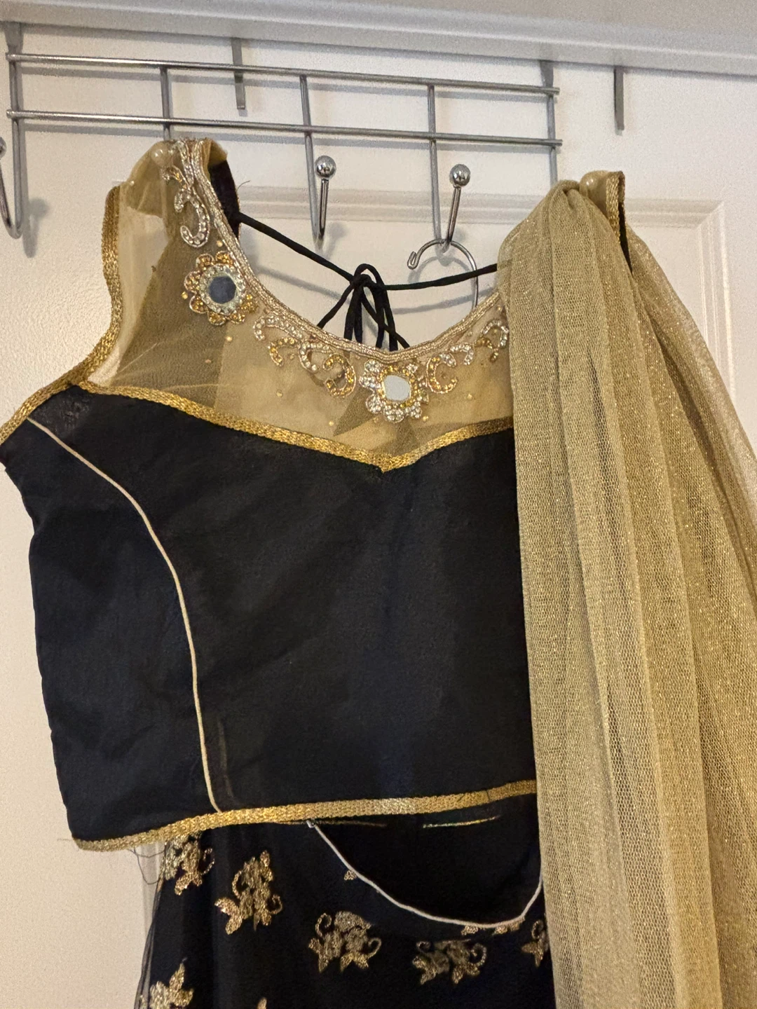 Black and Gold Embroidered Lehengas - photo 3