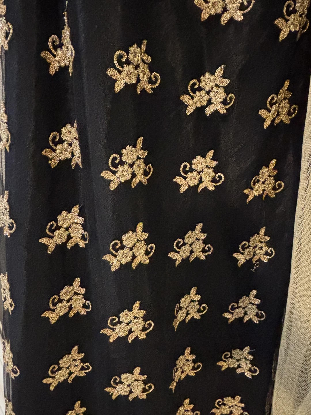 Black and Gold Embroidered Lehengas - photo 4