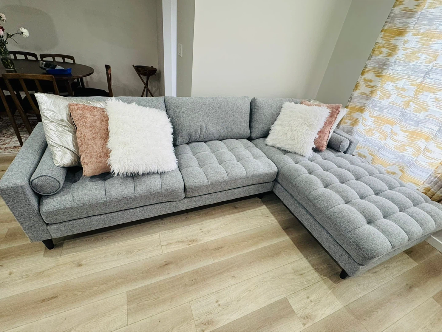 L -Shaped sofa couch for sale- excellent condition - photo 4