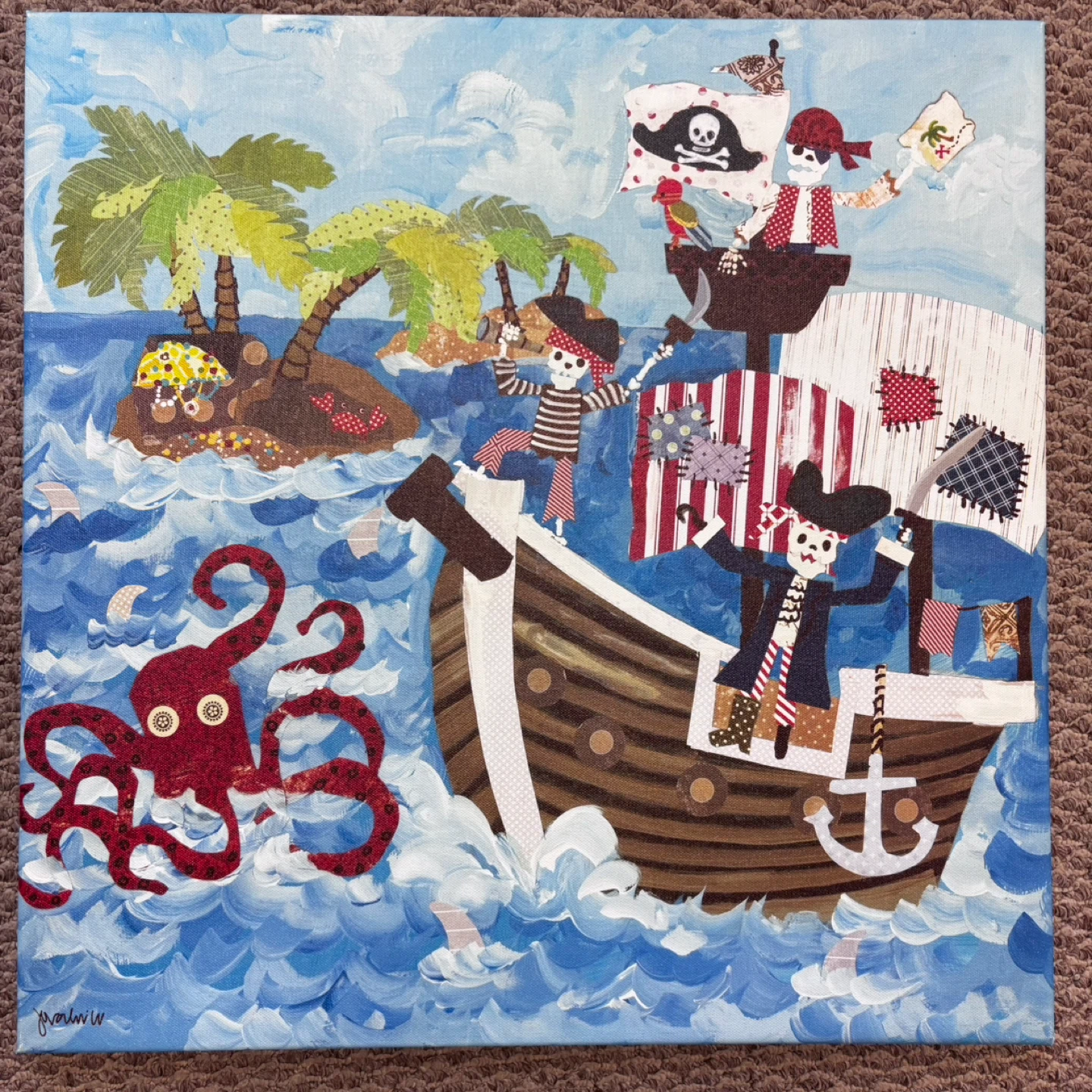 Oopsy Daisy Too Pirates Canvas Wall Art