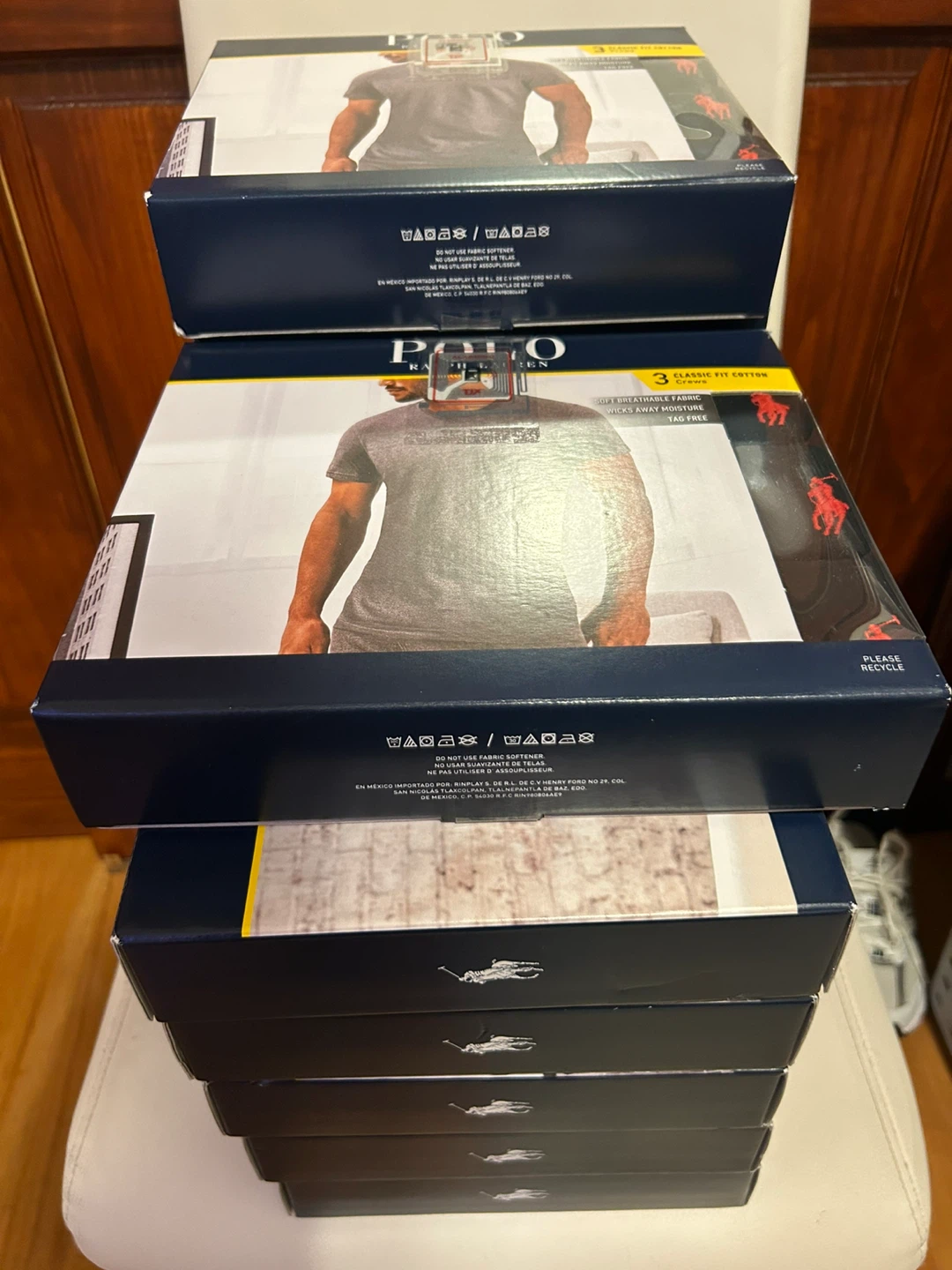 Ralph Lauren Classic Fit Cotton T-Shirts - 3 Pack