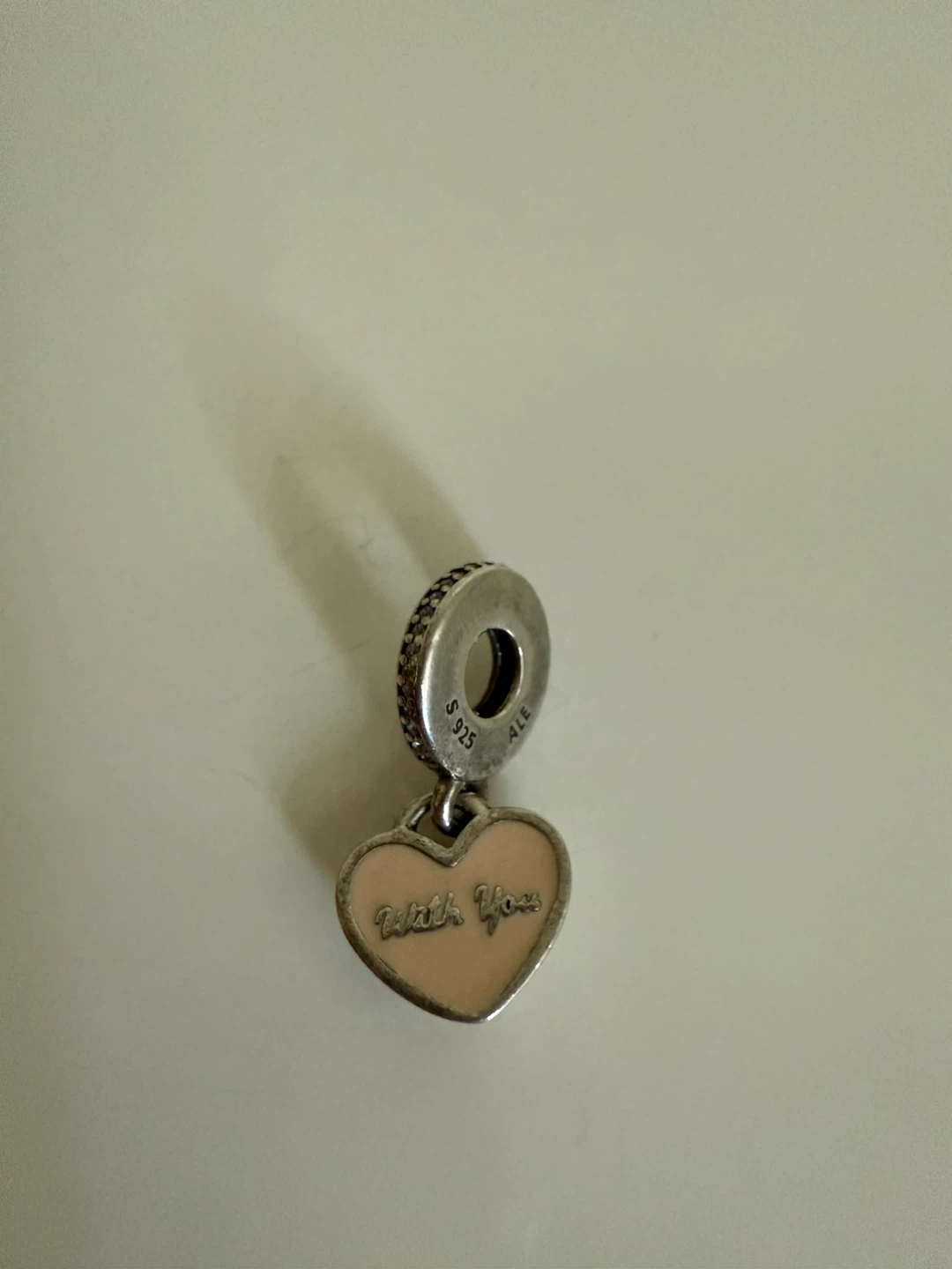 Pandora "With You" Heart Dangle Charm S925 ALE - photo 3