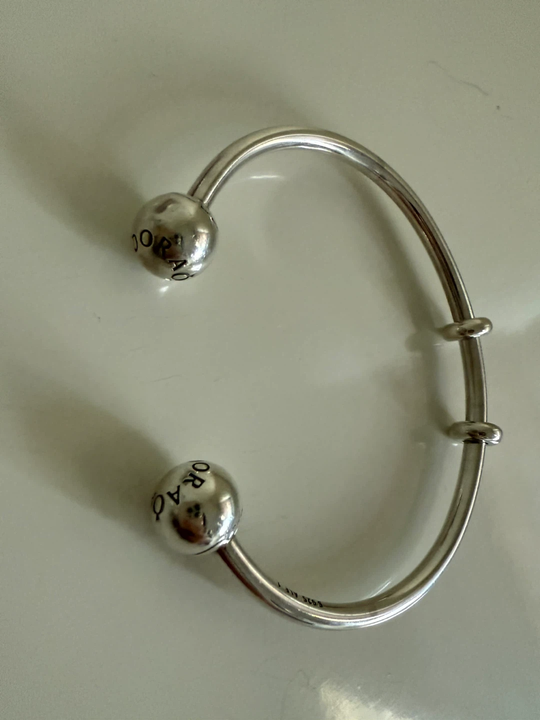 Pandora Sterling Silver Open Bangle Bracelet - photo 2
