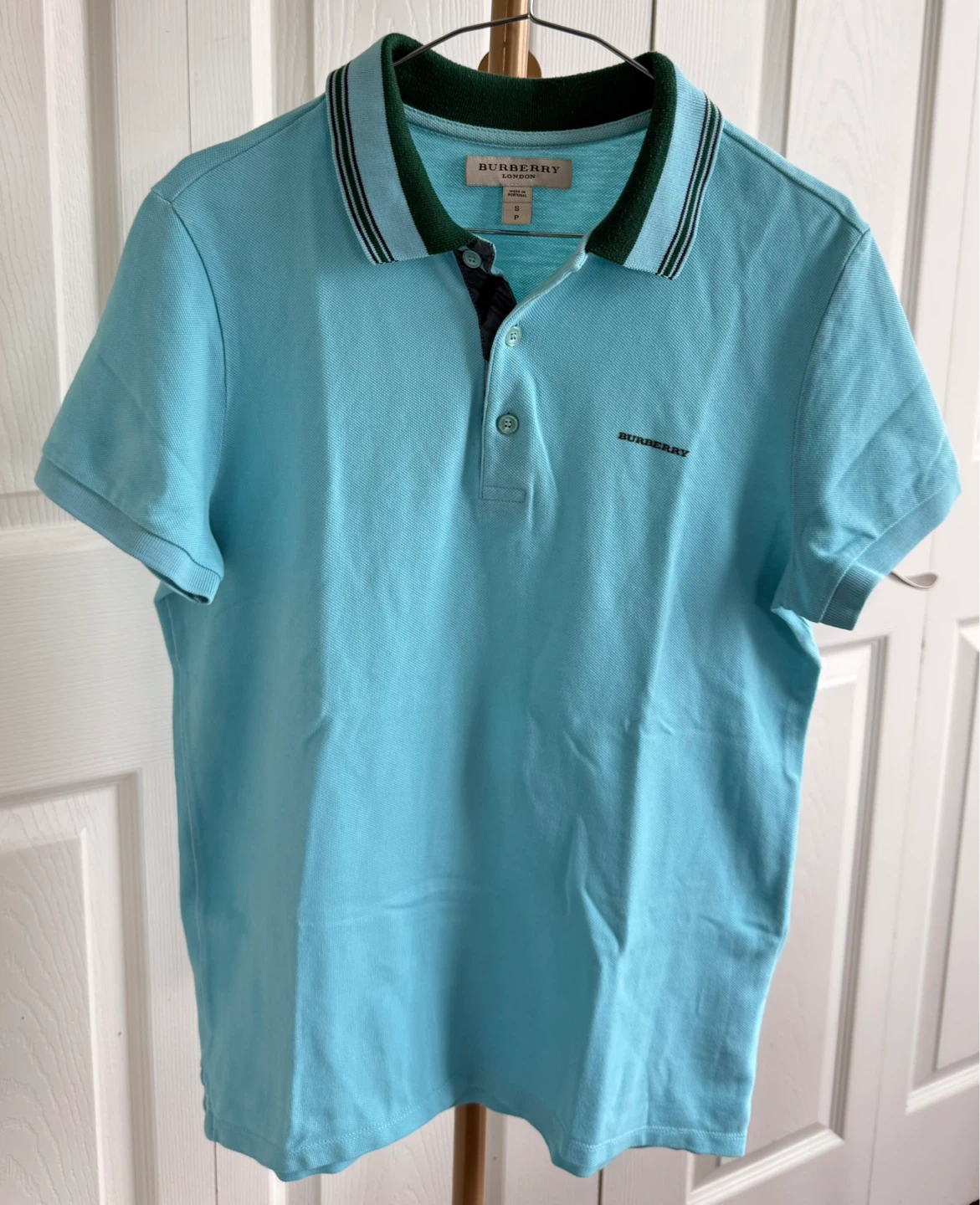 Burberry London Blue Polo Shirt - Size S