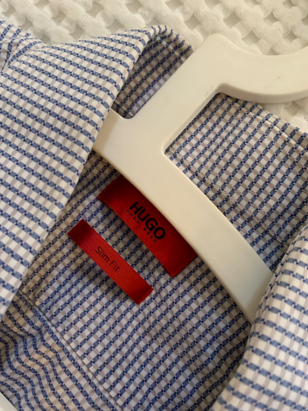 Men’s dress shirts:Hugo Boss Slim Fit Gingham Dress Shirt - photo 4