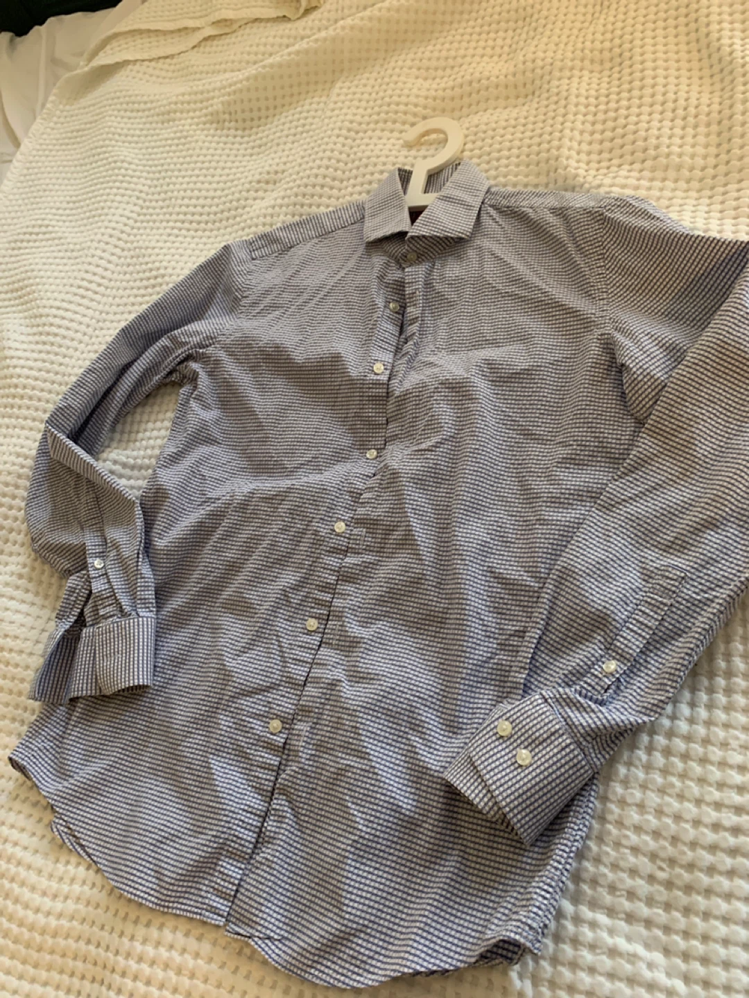 Men’s dress shirts:Hugo Boss Slim Fit Gingham Dress Shirt