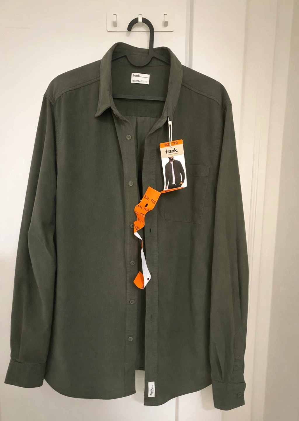 Frank And Oak Green Long Sleeve Button-Up Shirt - XXL