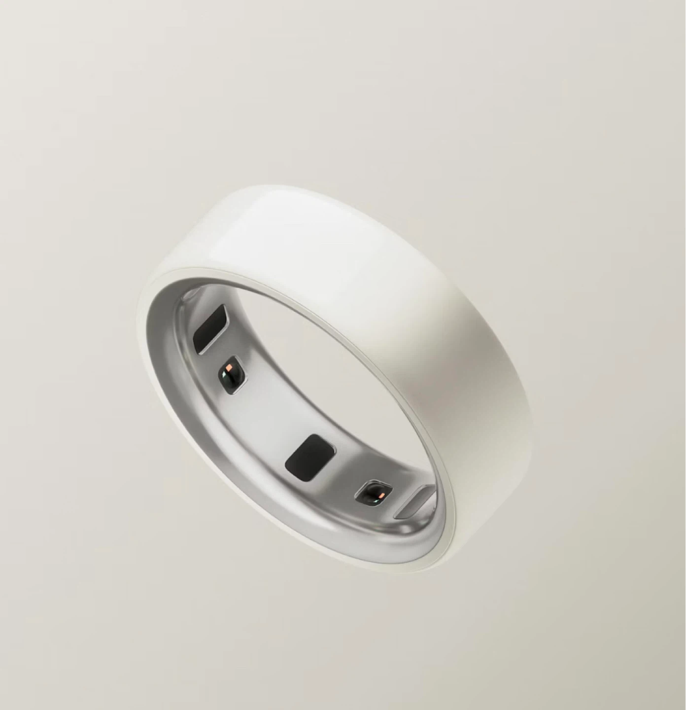 [NEW] Oura Ring 4 Ceramic Cloud/ White Size 9
