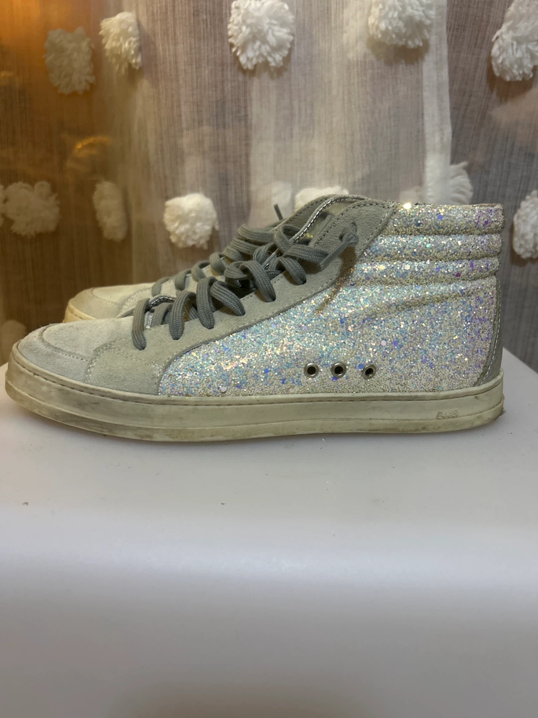 P448 Glitter High-Top Sneakers - photo 3