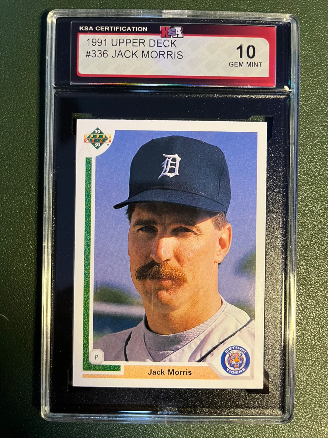 1991 Upper Deck #336 Jack Morris Baseball Card - GEM MINT 10
