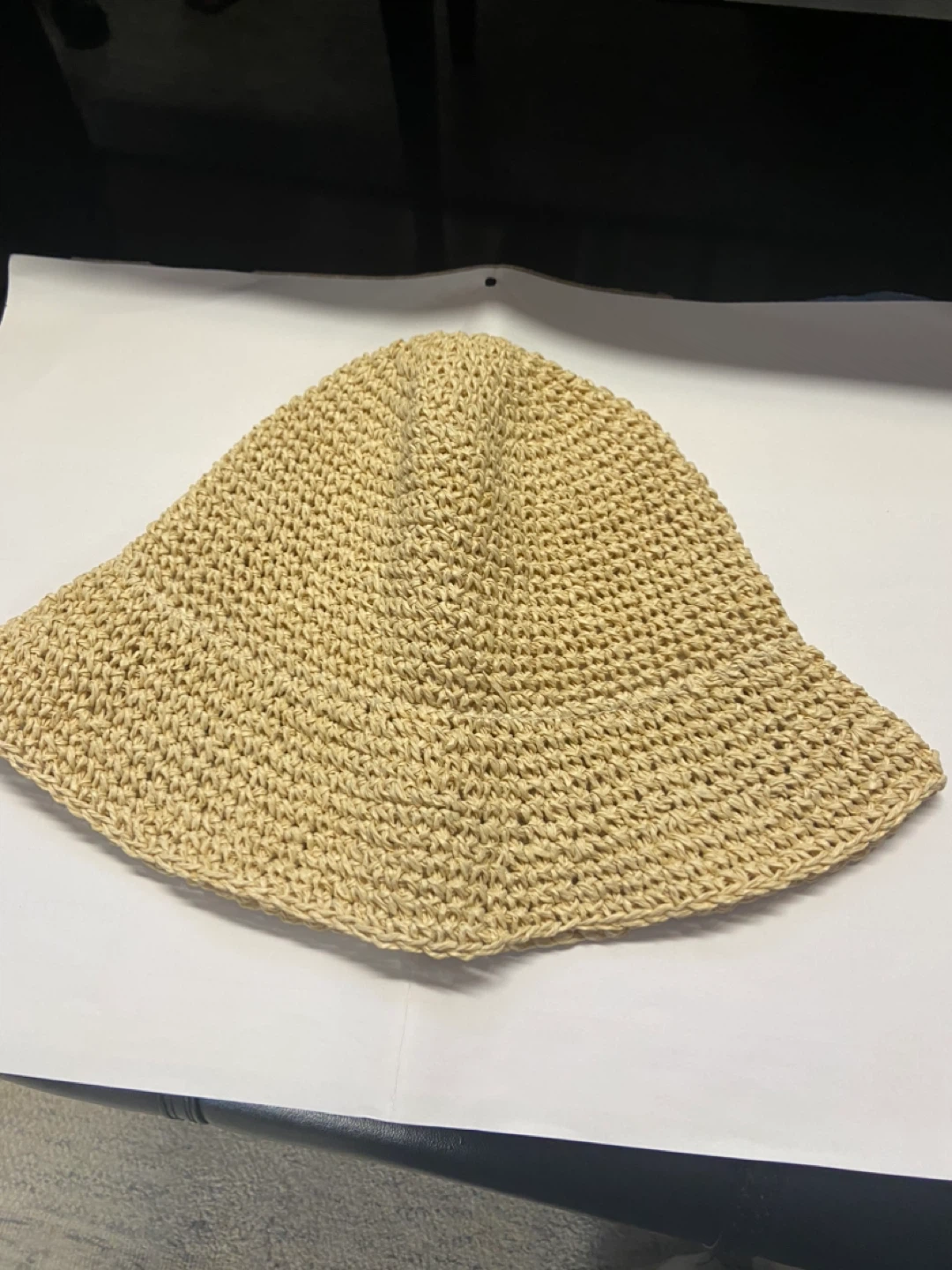 Woven Straw Bucket Hat