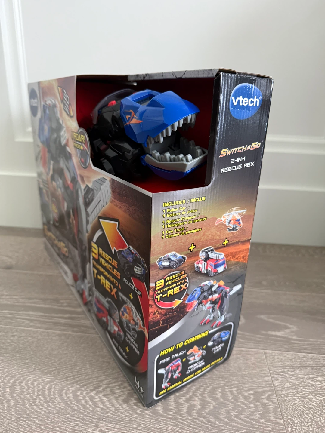 New VTech Switch & Go 3-in-1 Rescue T-Rex Toy - photo 2