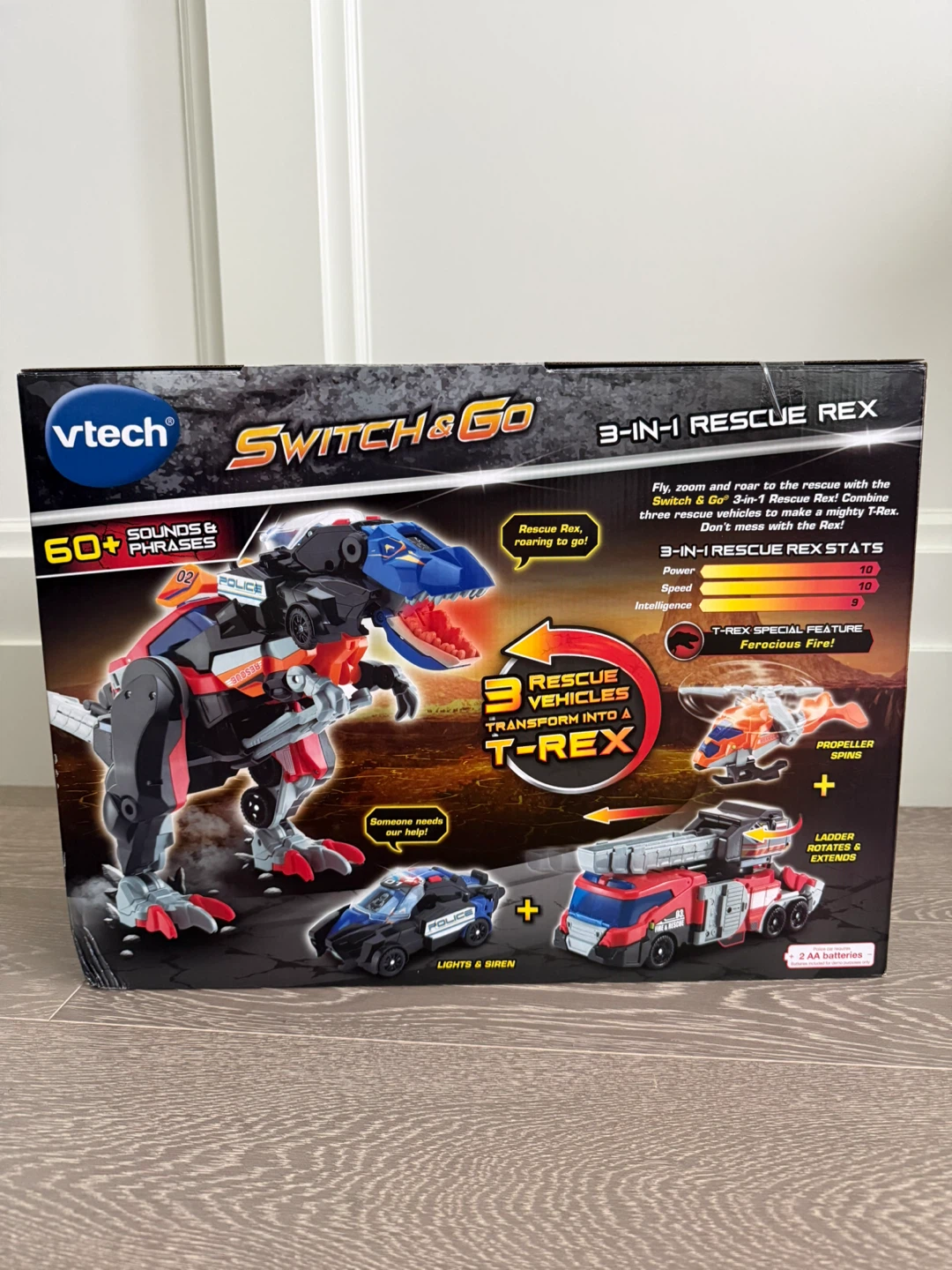 New VTech Switch & Go 3-in-1 Rescue T-Rex Toy - photo 3