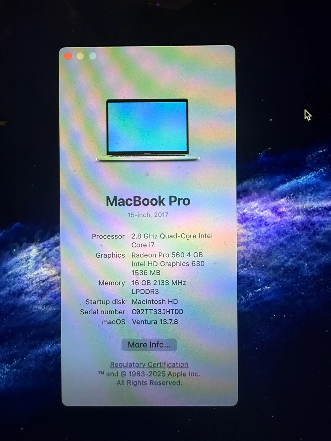 Apple MacBook Pro 15-inch, 2017 - photo 2
