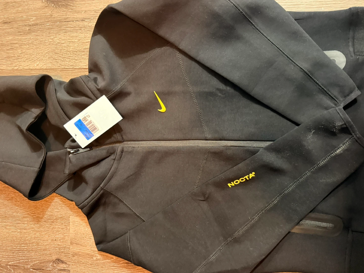 Nike NOCTA Black Zip-Up Hoodie and Sweatpants Set - photo 2