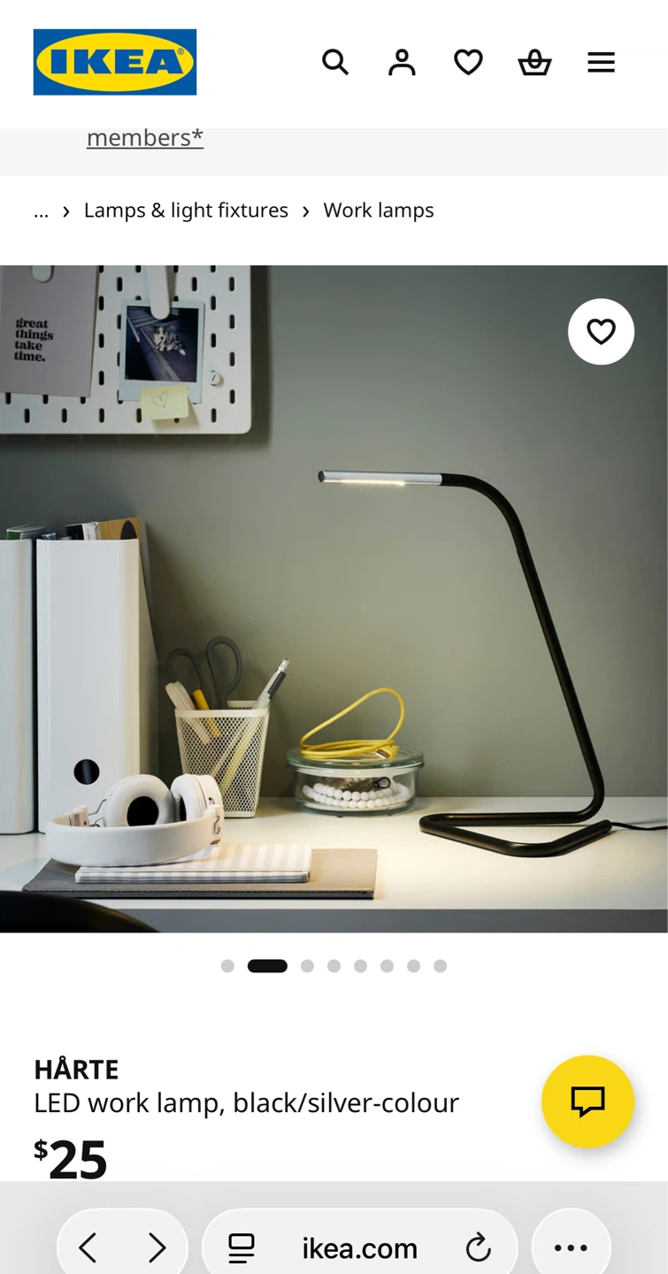 IKEA HÅRTE LED Work Lamp