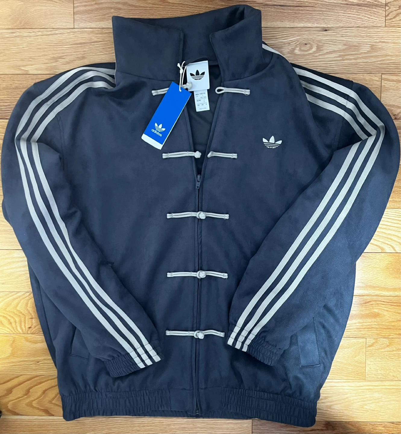 Adidas CNY Jacket KR0295 Black/Grey Size L NEW w/ Tags