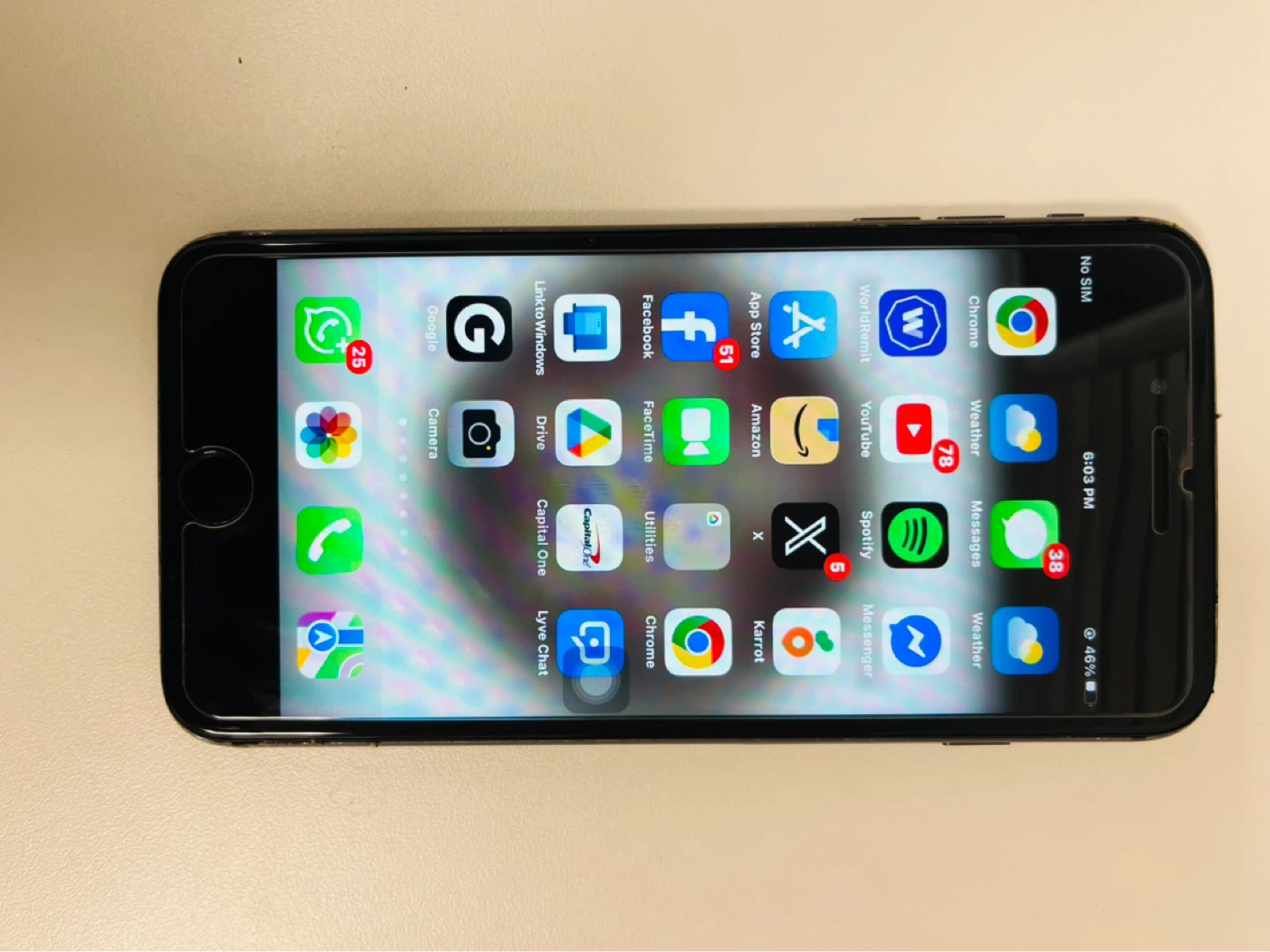 iPhone 8 Plus - Black with Red Heavy Duty Case - photo 3