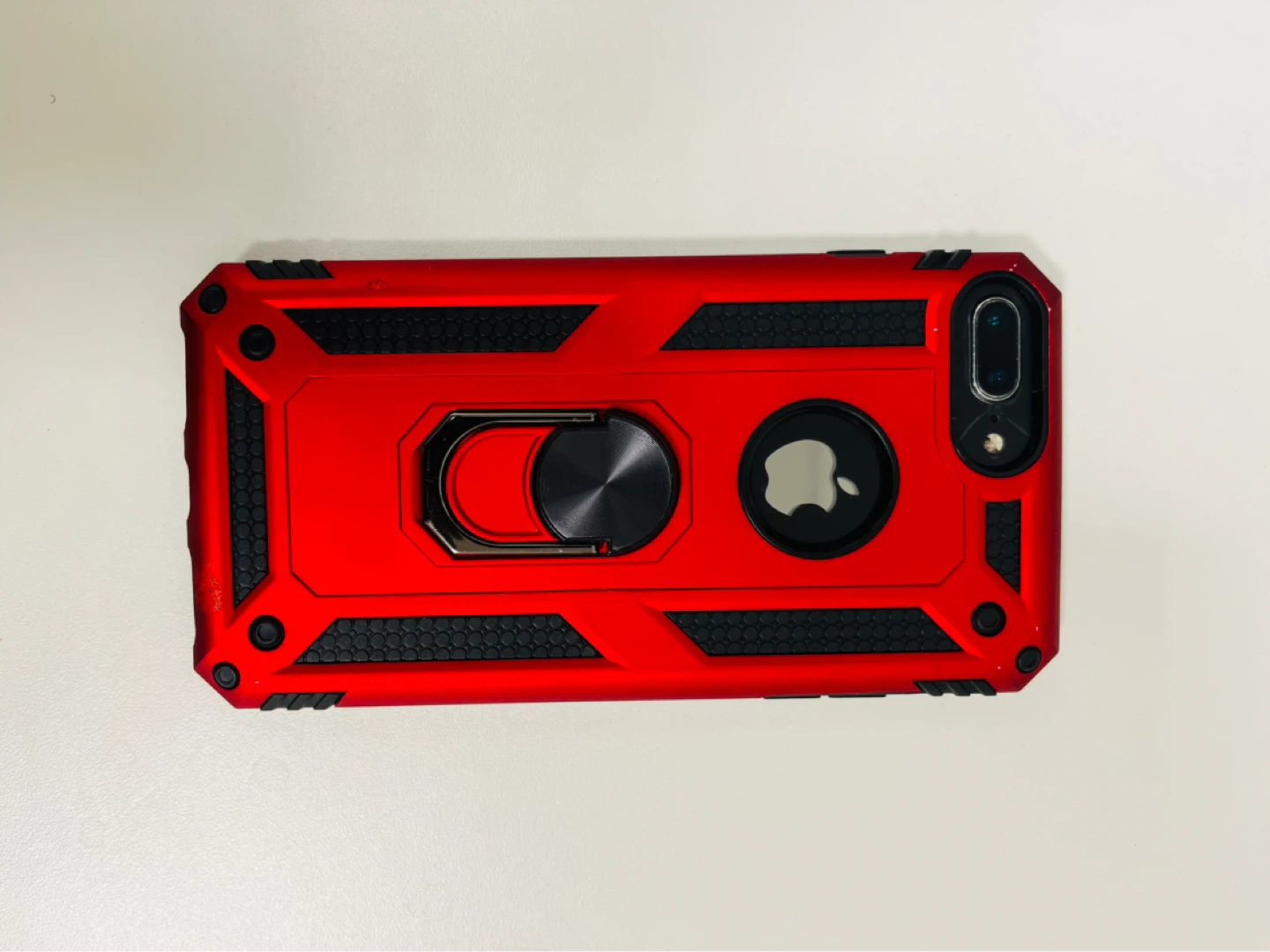 iPhone 8 Plus - Black with Red Heavy Duty Case - photo 2