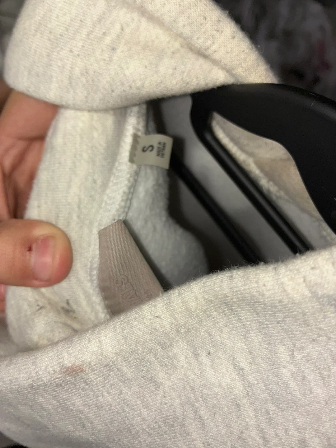 Fear of God Essentials Hoodie Light Gray Size S