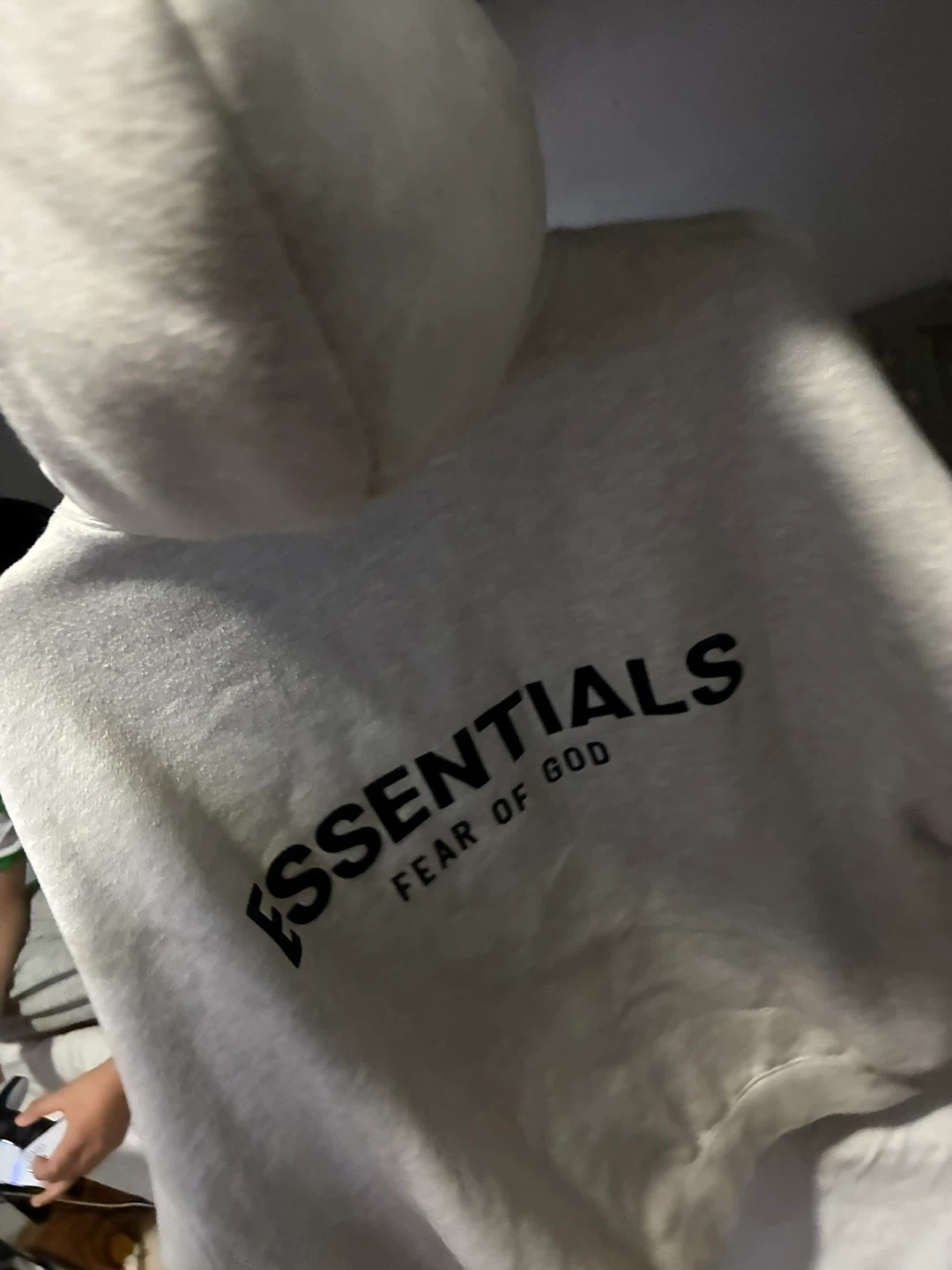 Fear of God Essentials Hoodie Light Gray Size S - photo 3