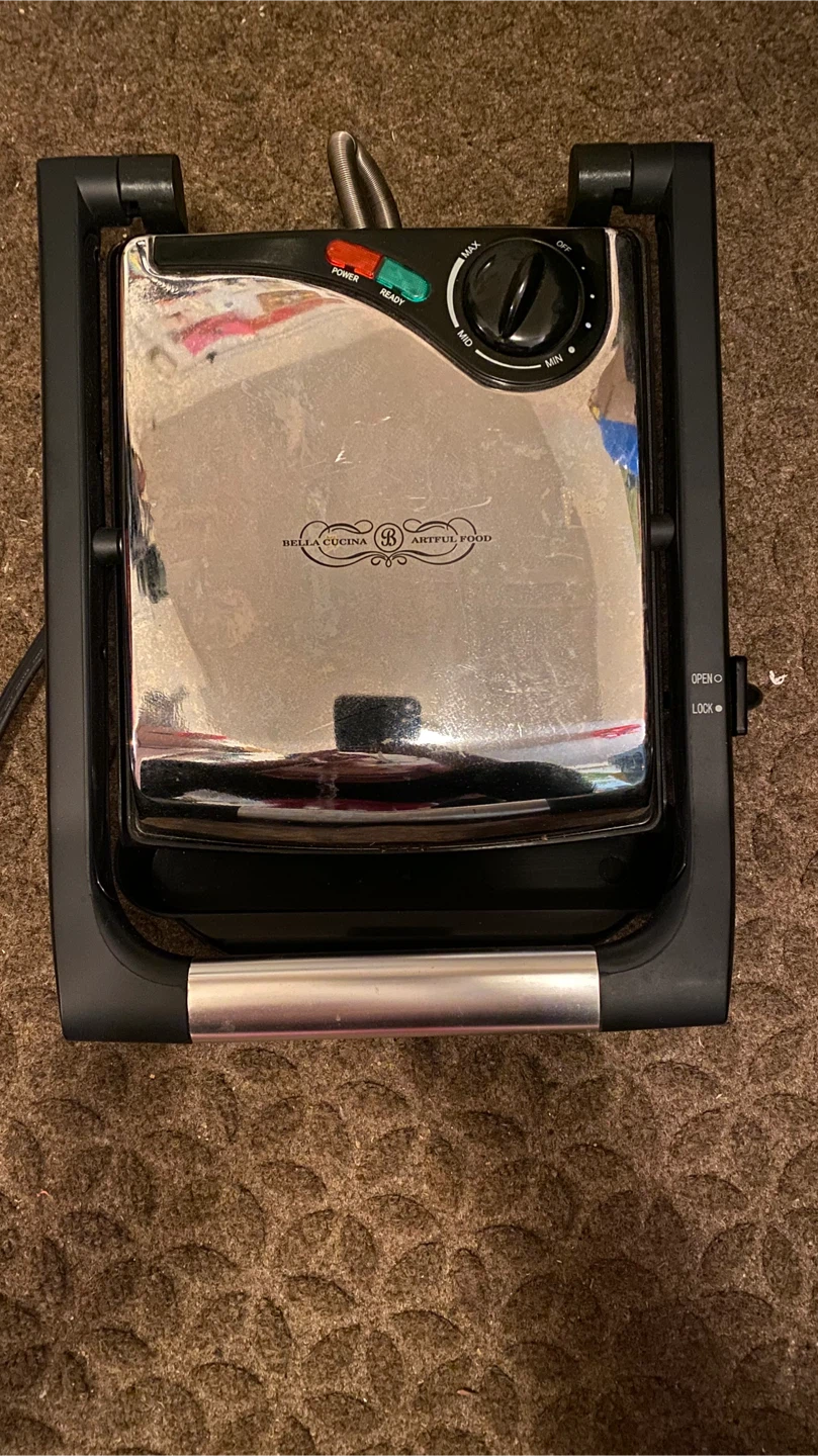 Bella Cucina Artful Food Panini Press Grill