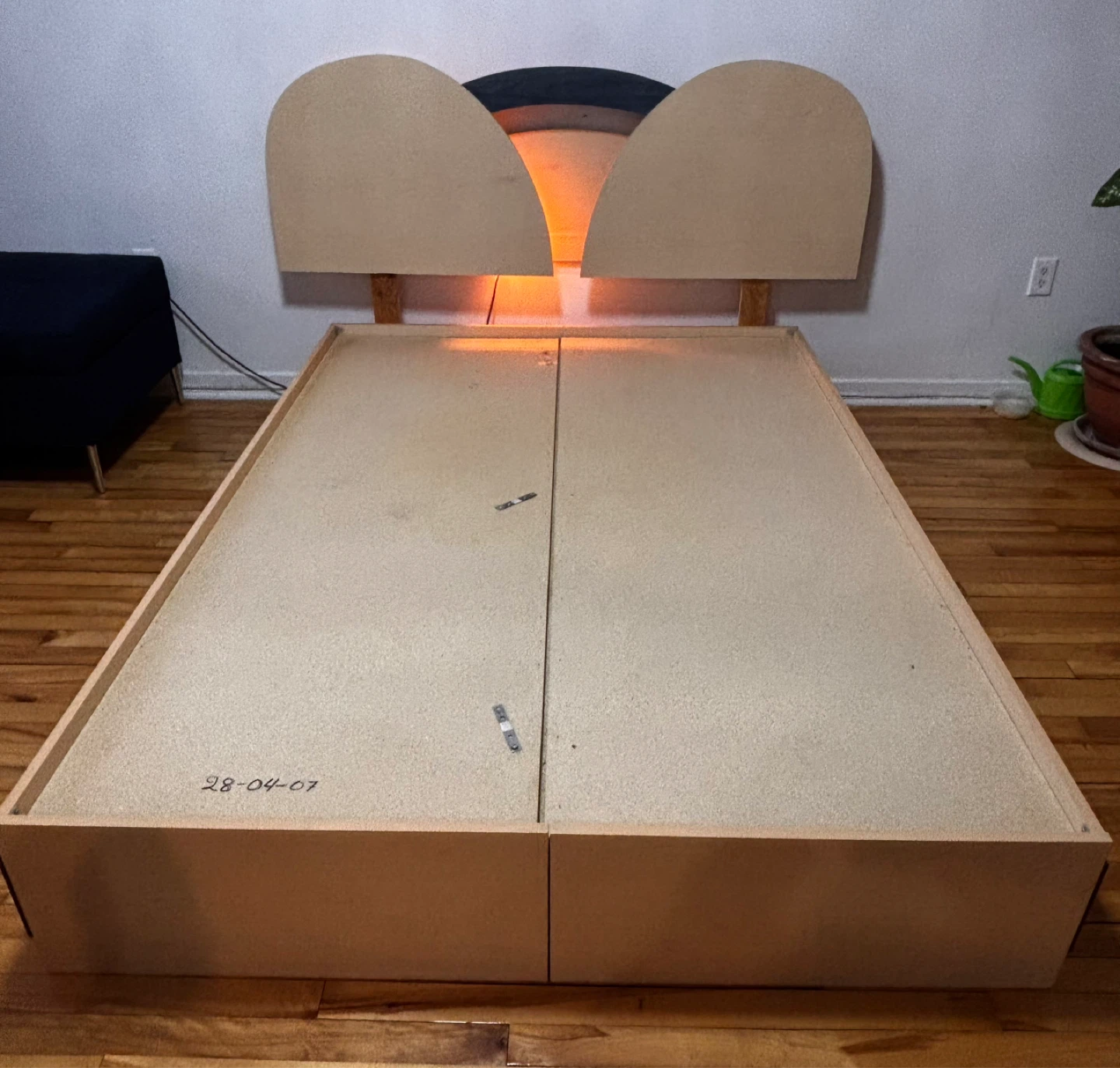 Lit double avec 6 tiroirs + lumière intégrée - Livraison incluse - photo 4