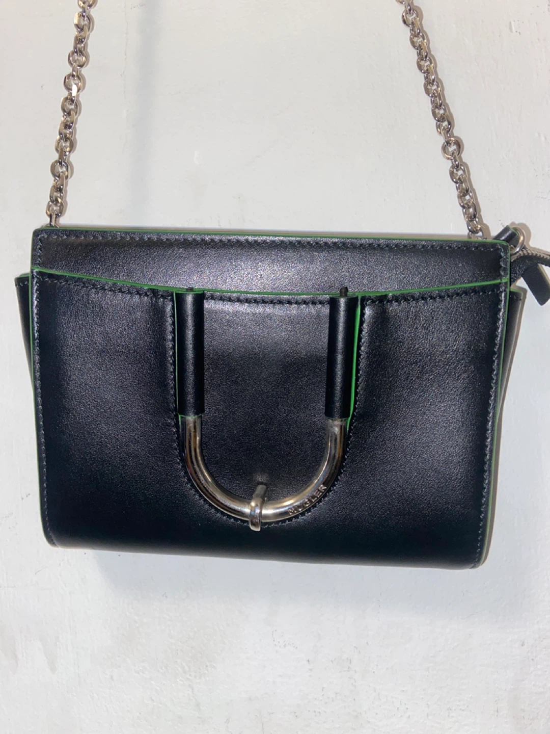 Mugler horseshoe crossbody bag