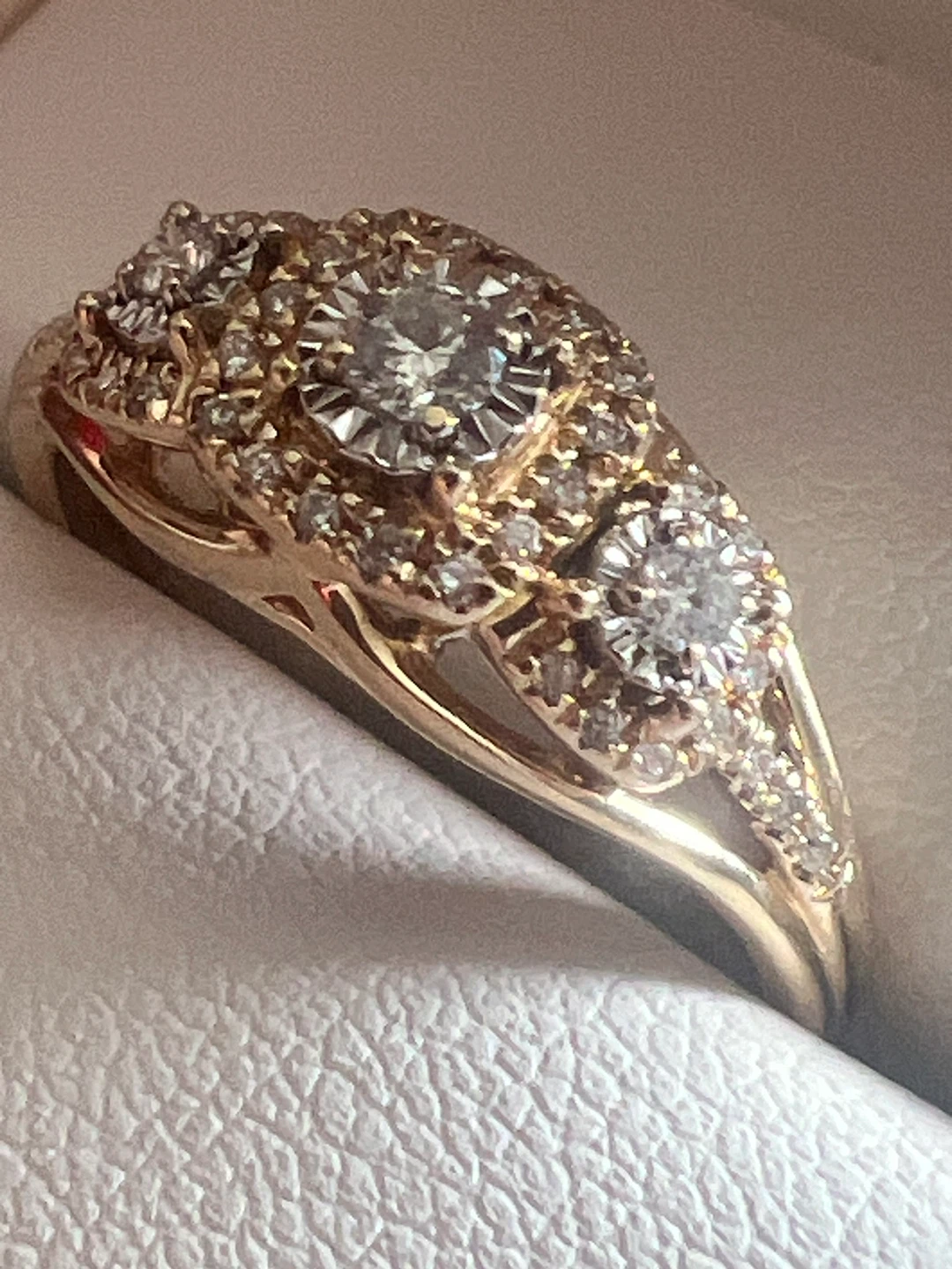 10K Gold Diamond Ring
