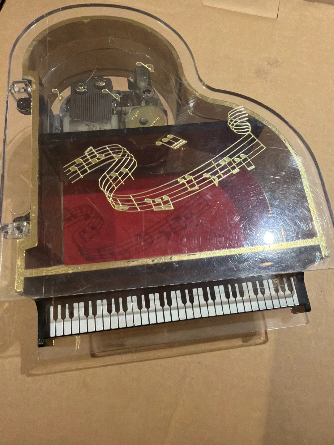 Vintage Sankyo Japan Music / Jewelry Box Grand Piano