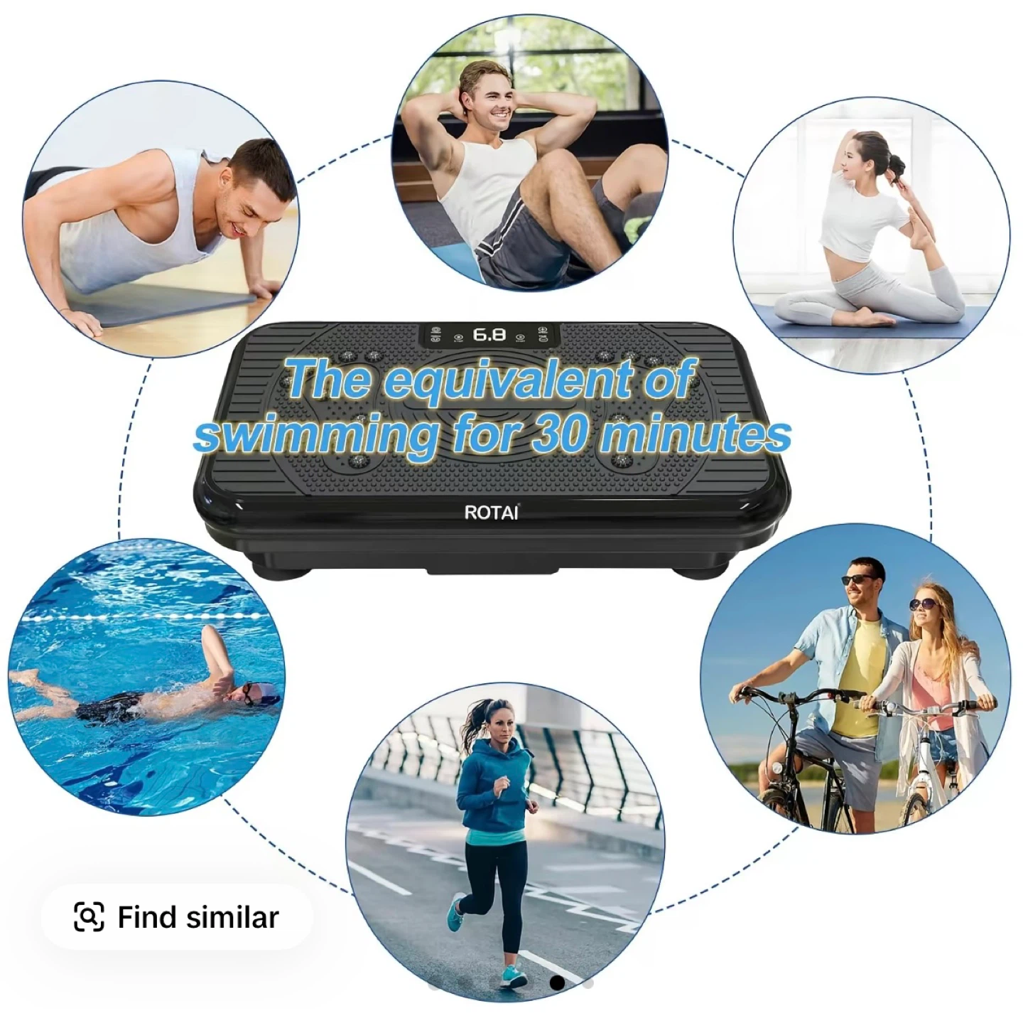 Vibration plate exercise machine - photo 3