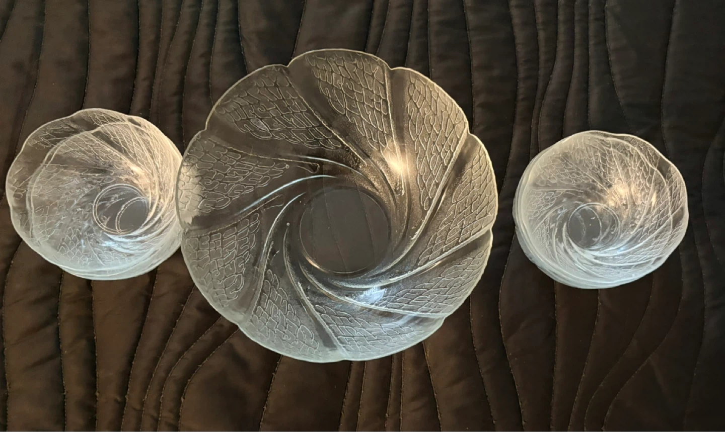 Set of 6 clear glass dessert bowls - photo 3