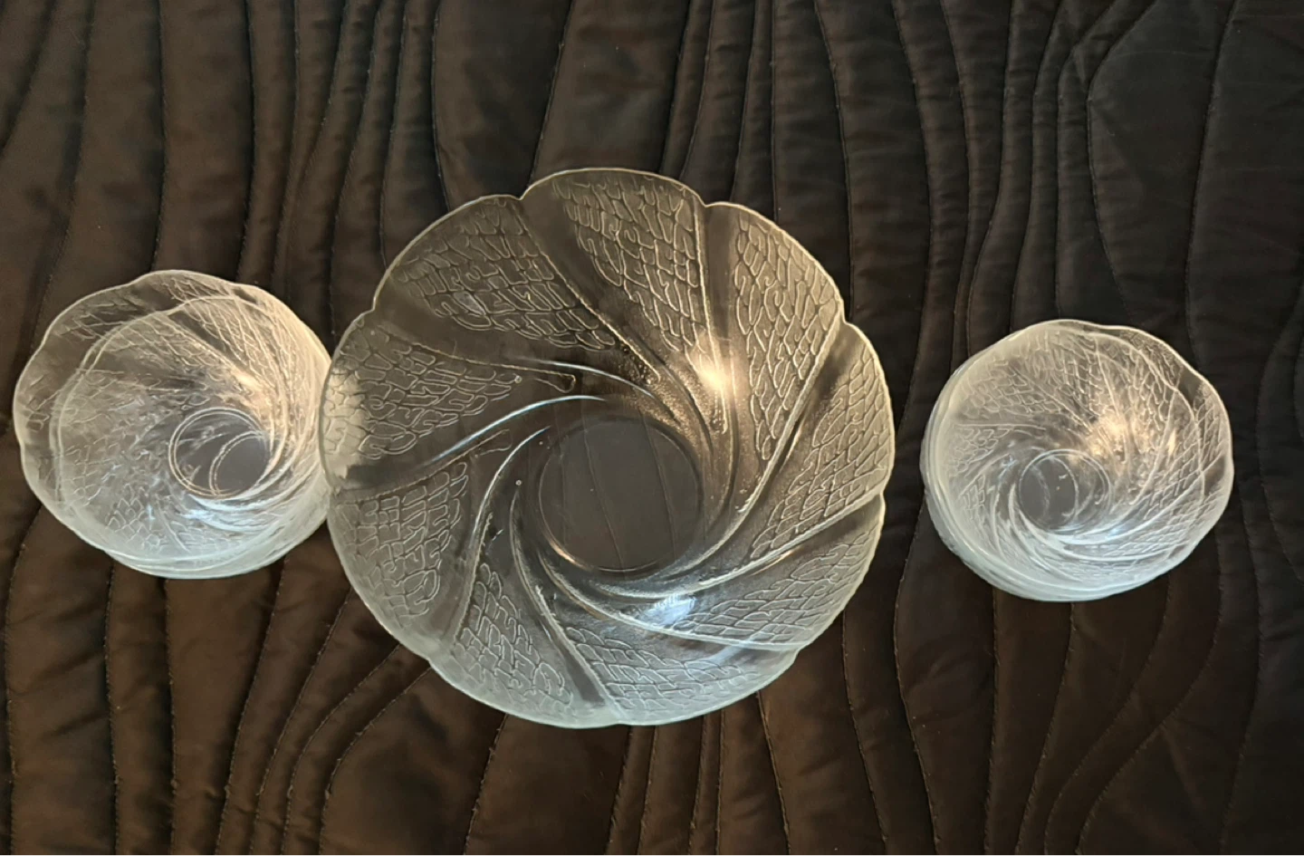 Set of 6 clear glass dessert bowls - photo 2