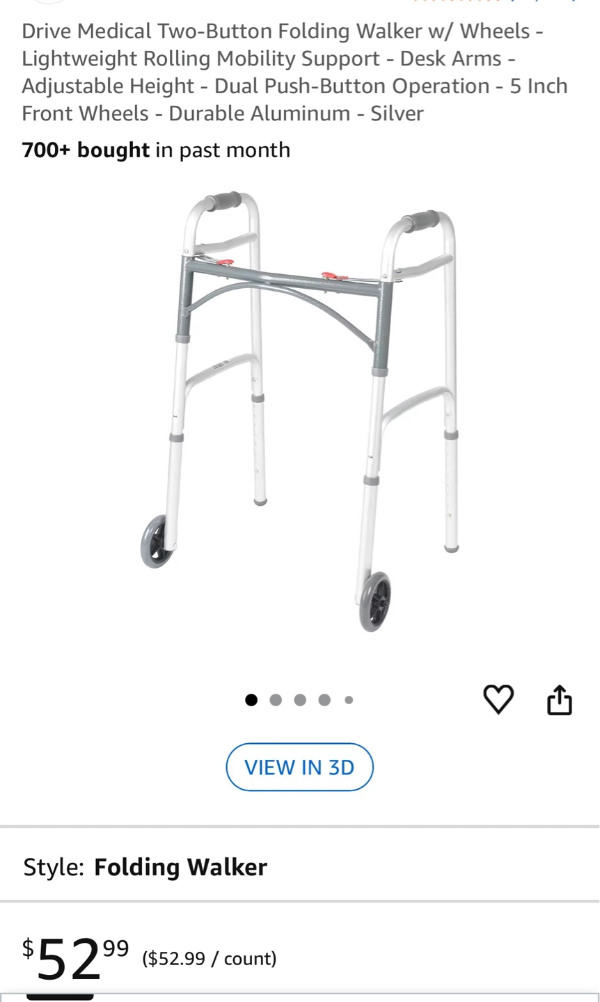 Walker with wheels - photo 3