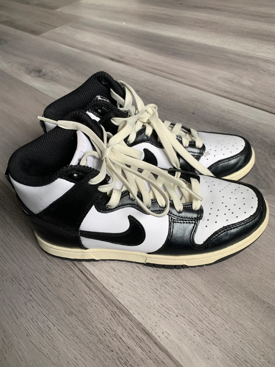 Nike Dunk High DQ8581-100 White/Black Sneakers - photo 2